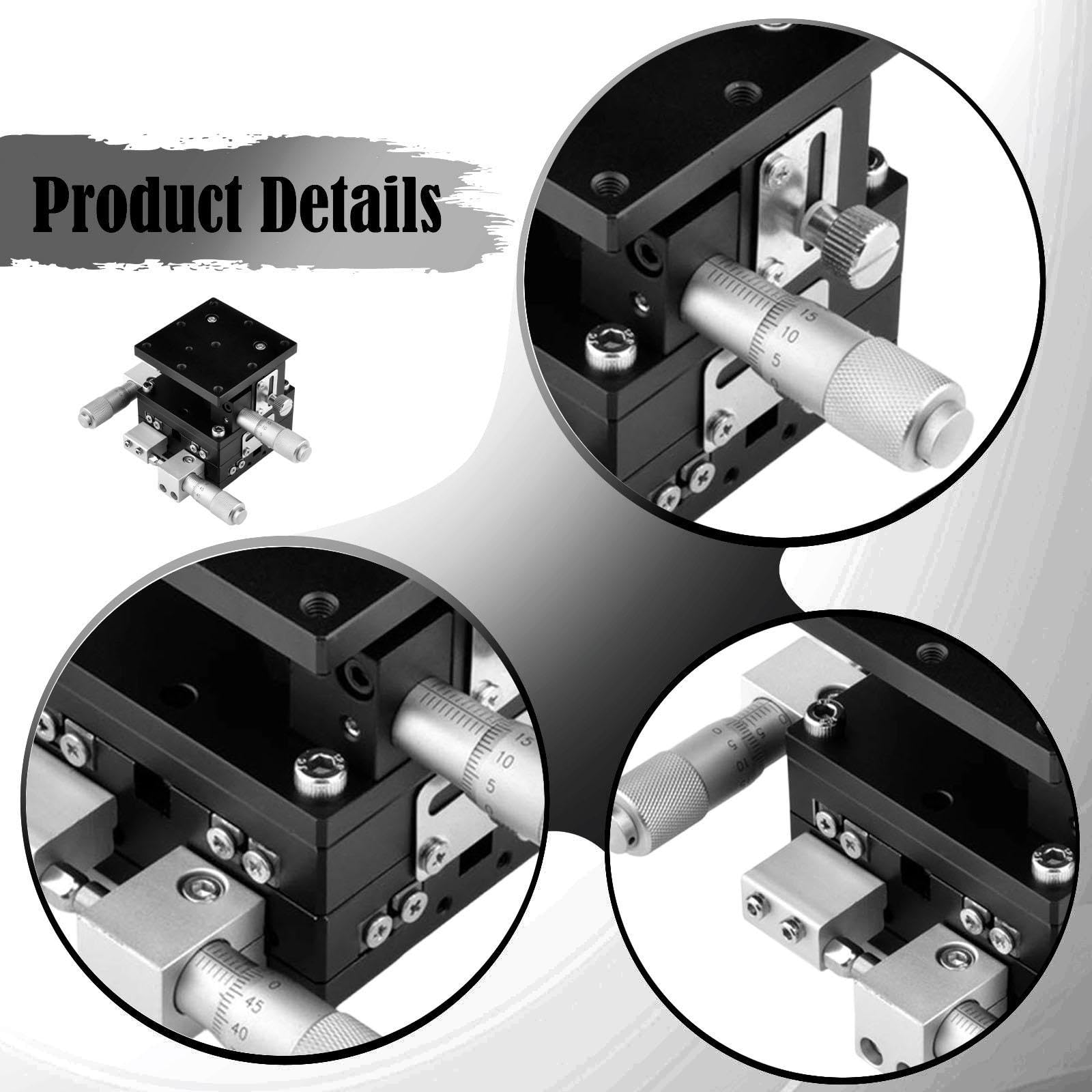 Esquirla Plataforma linear manual de 3 eixos XYZ para medições de