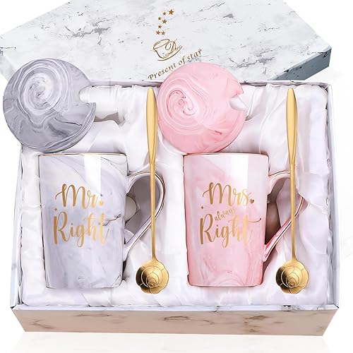 CINHOLL Regalos de despedida de soltera, regalo de compromiso de boda, regalo para parejas, recién casados, luna de miel, novia, novio, San