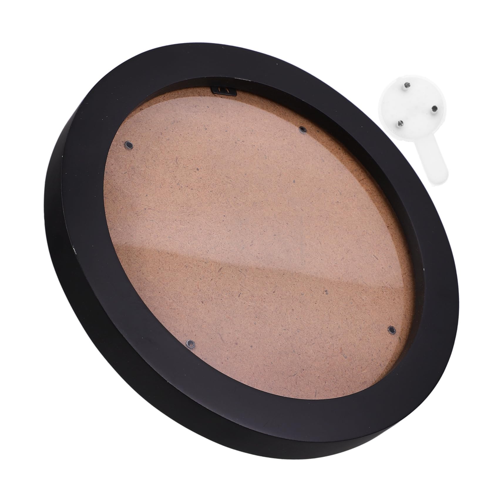 Cabilock Wood Embroidery Hoop Frame for Cross Stitch Art Display Round Wall Mount Sturdy Diy Embroidery Hoops for Home and Office Elegant Black Finish