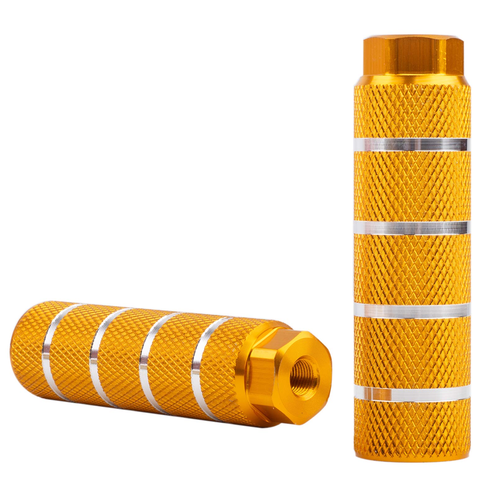 KINSPORY 3/8 inch - 26 Teeth Aluminum Alloy Bike Pegs Backseats Stands Pack of 2