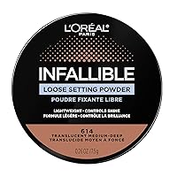 Vista 1 de L'Oreal Paris Infallible Tinted Loose Setting Powders, Matte Finish, Lightweight, No White Cast, 2 Shades From Light To Deep, Translucent