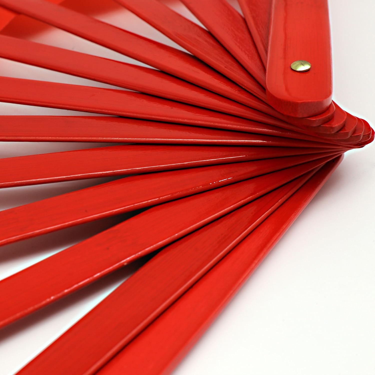 Traditional Tai Chi Fan - Lightweight Folding Fan for Martial Arts, Tai Chi, and Dance Practice (Red) image 4