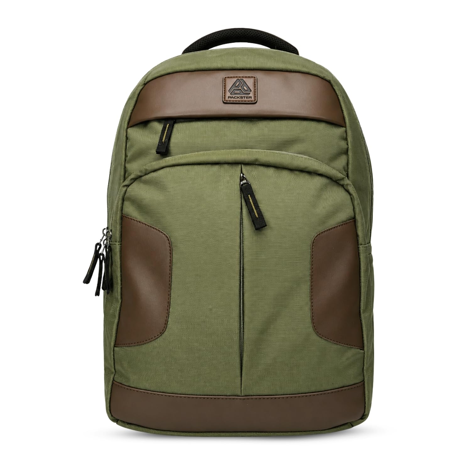 Agate 28L Laptop Backpack for Men & Women, Water Resistant Navy Bag with 3 Compartments, Padded Laptop Sleeve, Lightweight Travel Office Backpack with Trolley Sleeve, 1-Year Warranty (OLIVE)-picture-42