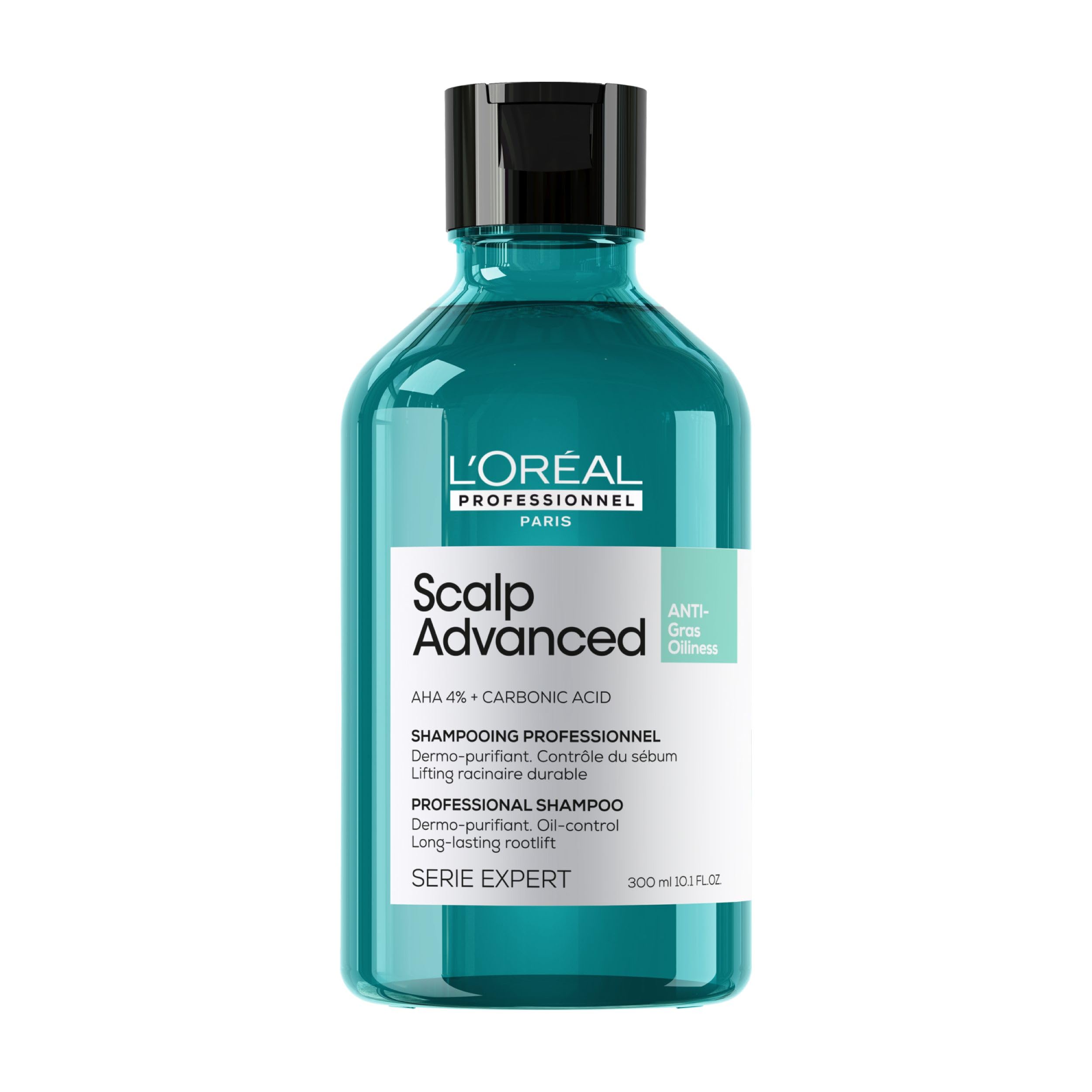 L'Oréal Professionnel Scalp Advanced Anti-Oiliness Dermo-Purifier Shampoo, For Oily, Greasy Hair, Serie Expert, 300ml
