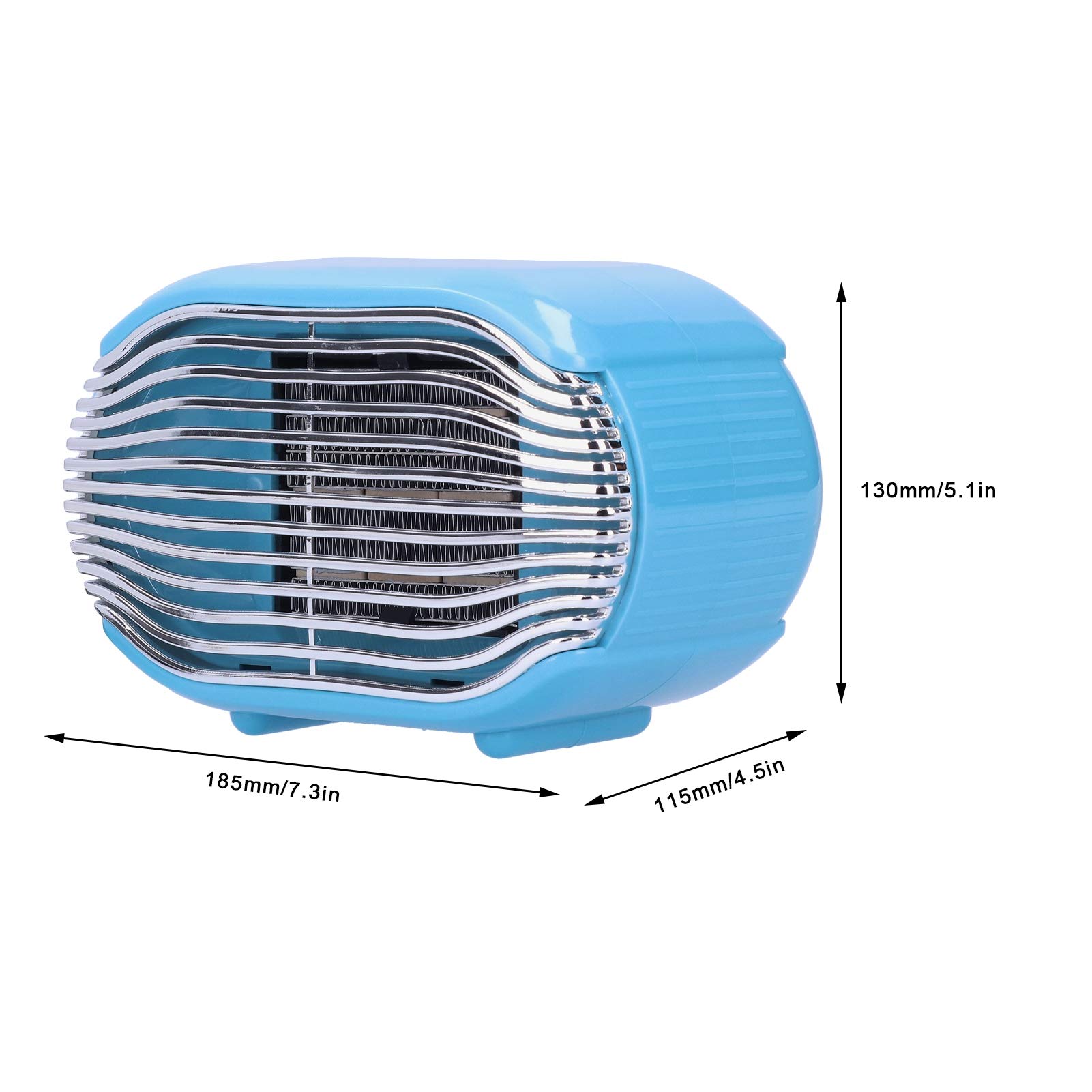 Fdit Mini Calefactor de Ventilador de 800 W, Calentador de Espacio de