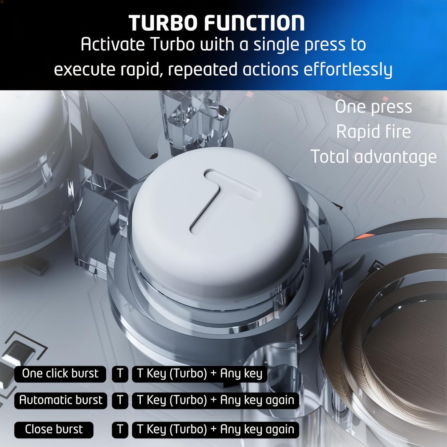 LuminaGear Wireless Controller for Switch and Switch 2, Joypad Gamepad with Magnetic Charging Adapters Included, Bluetooth, RGB Transparent Controller, 6 Axis Gyro, Turbo Function, Dual Vibration Gaming Controller