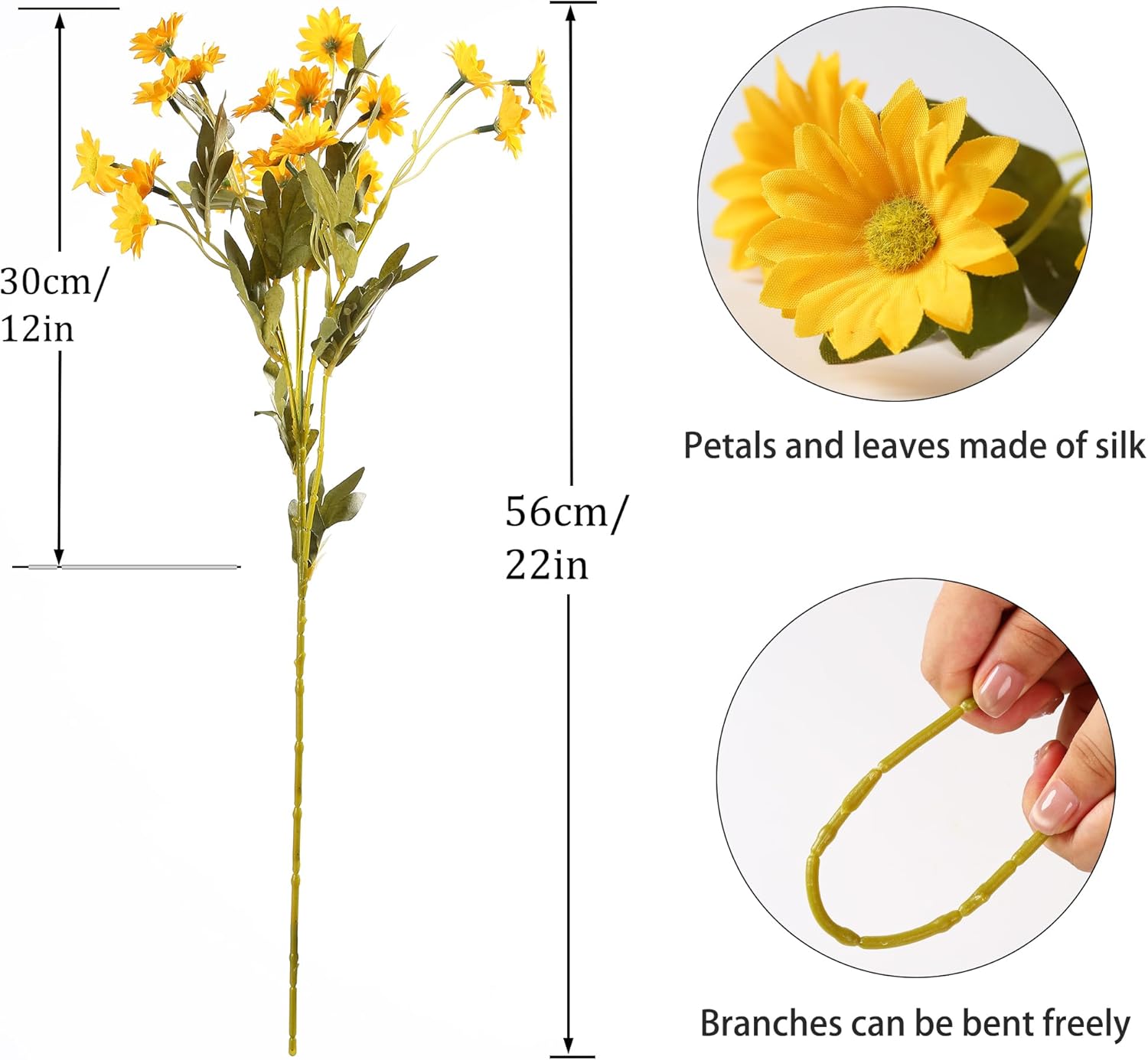 Detaily umelých kvetov