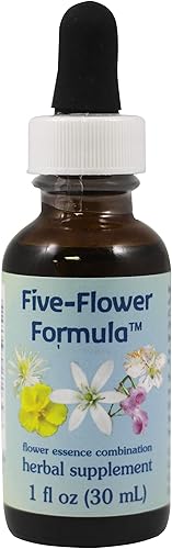 Flower Essence Services, Gotero de fórmula de cinco flores - 1 oz