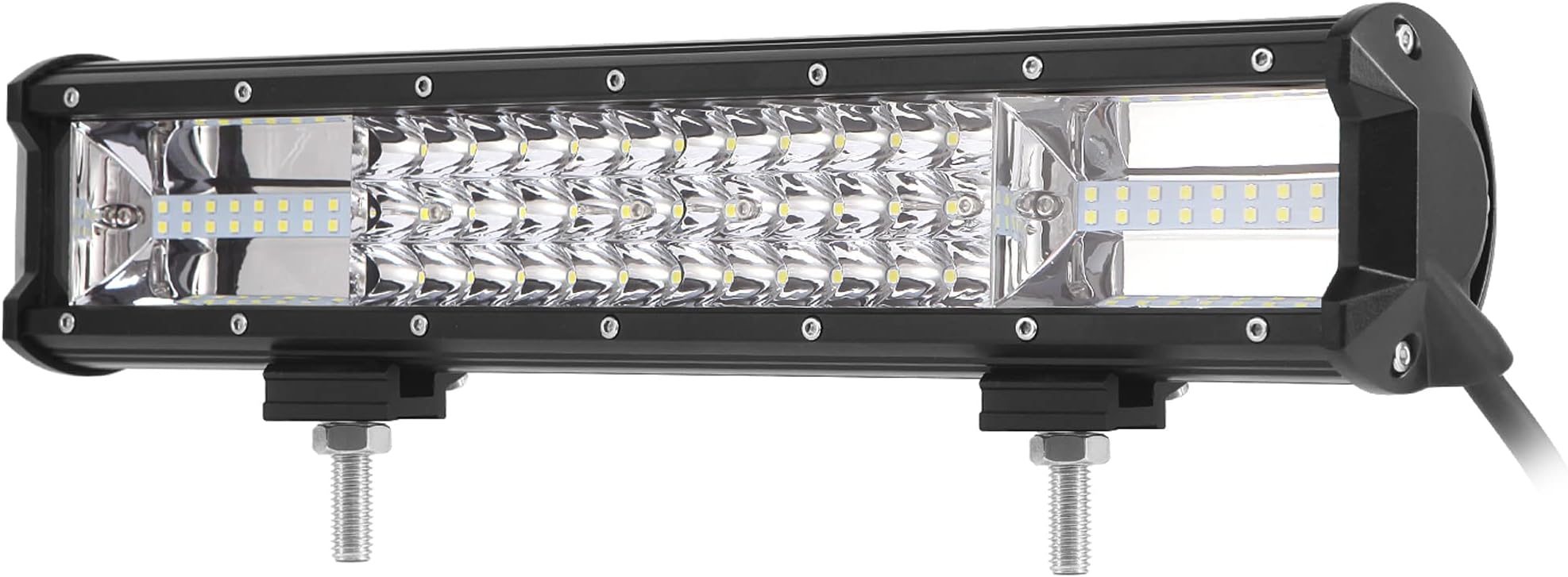 16 Inch 216W Tri-Row LED Light Bar, High Power Offroad Driving Work Light for Truck, Pickup, 4WD 4x4, FJ Cruiser, UTV, Tractor, Boat, Marine