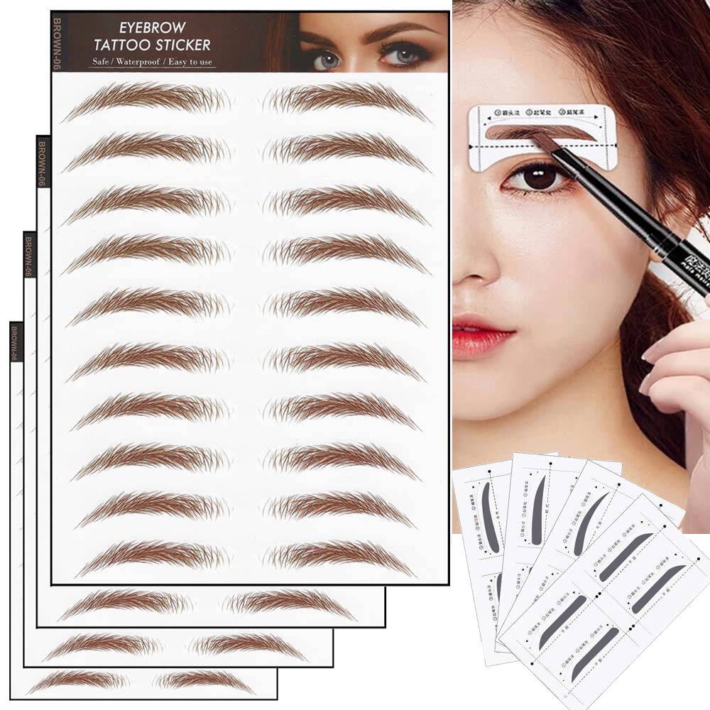 Amazon.co.jp: HOREJIA つけ眉毛タトゥーシール 眉 アートメーク 眉毛