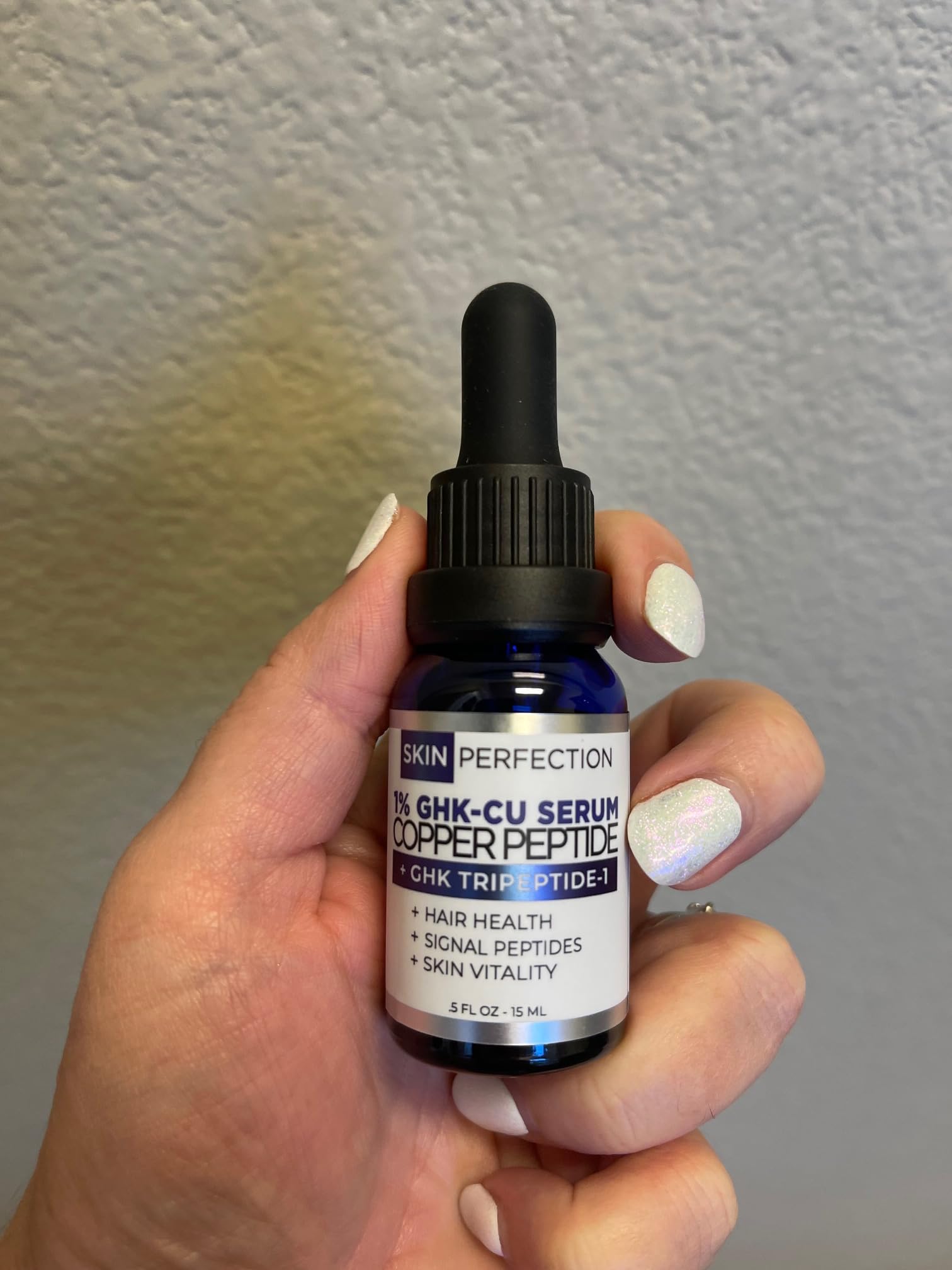 peptidos ghk cu Natural Copper Peptide Serum Booster la flacidez visible y la textura irregular. Resultados reales despus de 4