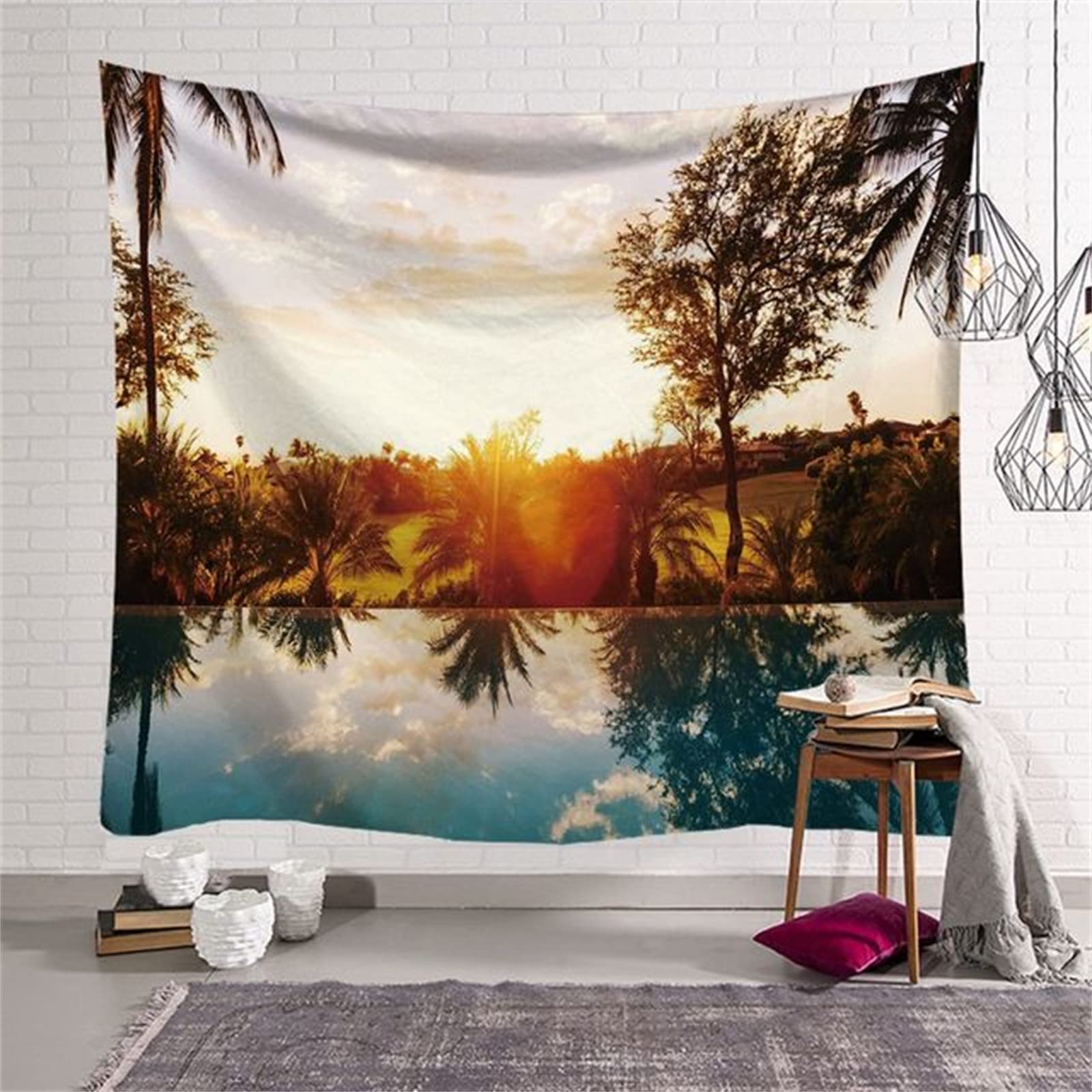Tapiz de pared psicodélico de 150x100cm para transformar tu dormitorio con arte 7