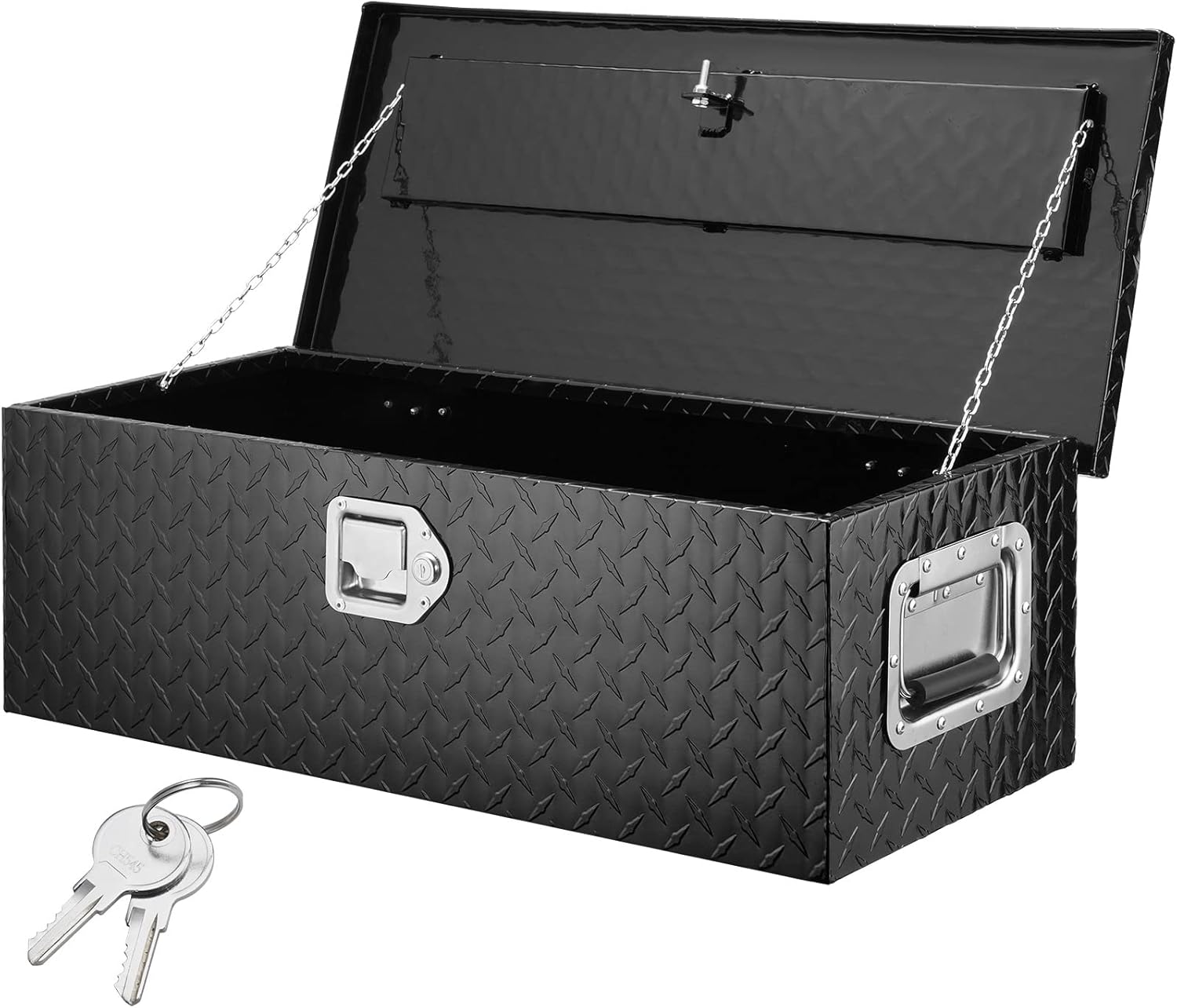 VEVOR Heavy Duty Aluminum Truck Bed Tool Box, Diamond Plate