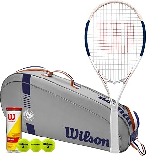 Wilson Roland Garros Elite Tennis Racket Set & Roland Garros Bag & 3 Premium Tennis Balls