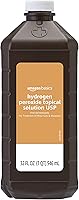 Amazon Basics 3% Hydrogen Peroxide Topical Solution USP - First Aid Antiseptic for Cuts, Scrapes & Burns, 32 fl oz