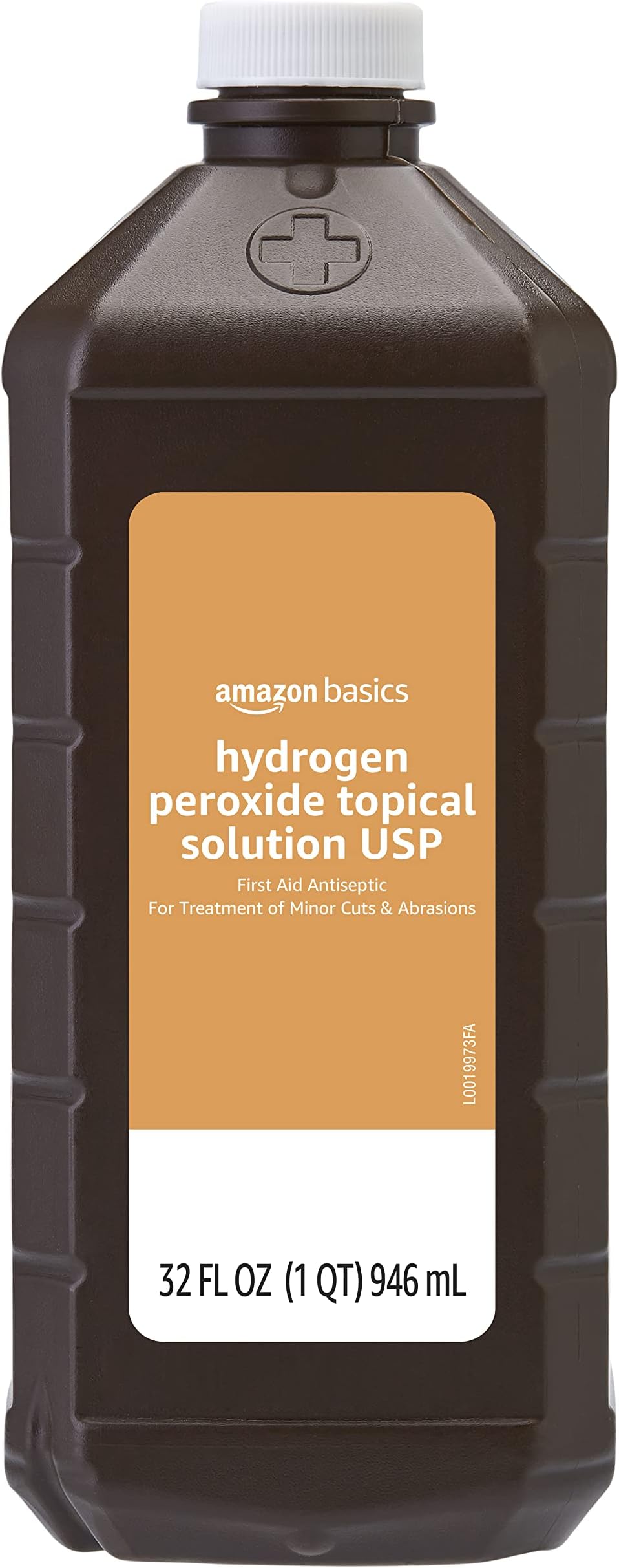 Amazon Basics Hydrogen Peroxide Topical Solution USP, First Aid Antiseptic for Cuts, Scrapes and Wound Disinfection, 32 fl oz, 1-Pack