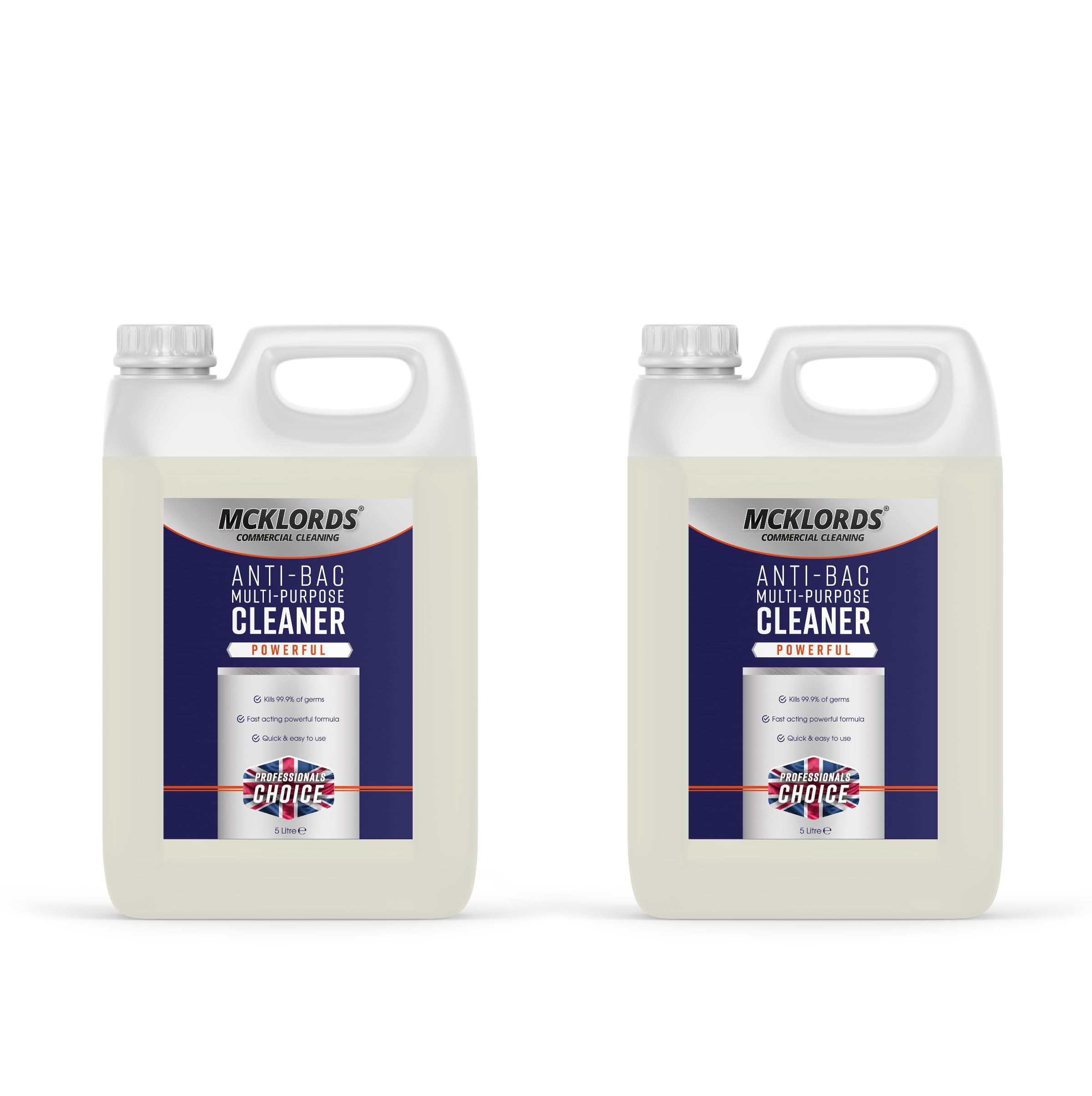 McKLords Anti-Bacterial Multi-Purpose Cleaner - 10 Litre (2x5 Litre)