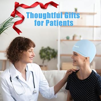 2 Packs Chemo Ice Cap for Chemo, Chemotherapy Must Haves, Chemo Relief | Light Blue