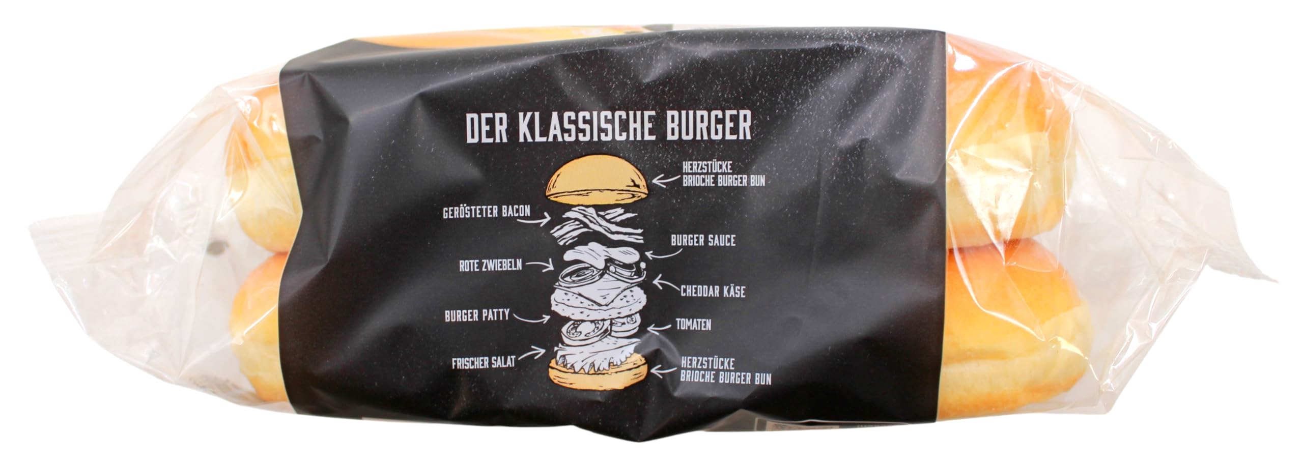 Herzstücke Brioche Burger Buns, 9er Pack (9 x 250g)