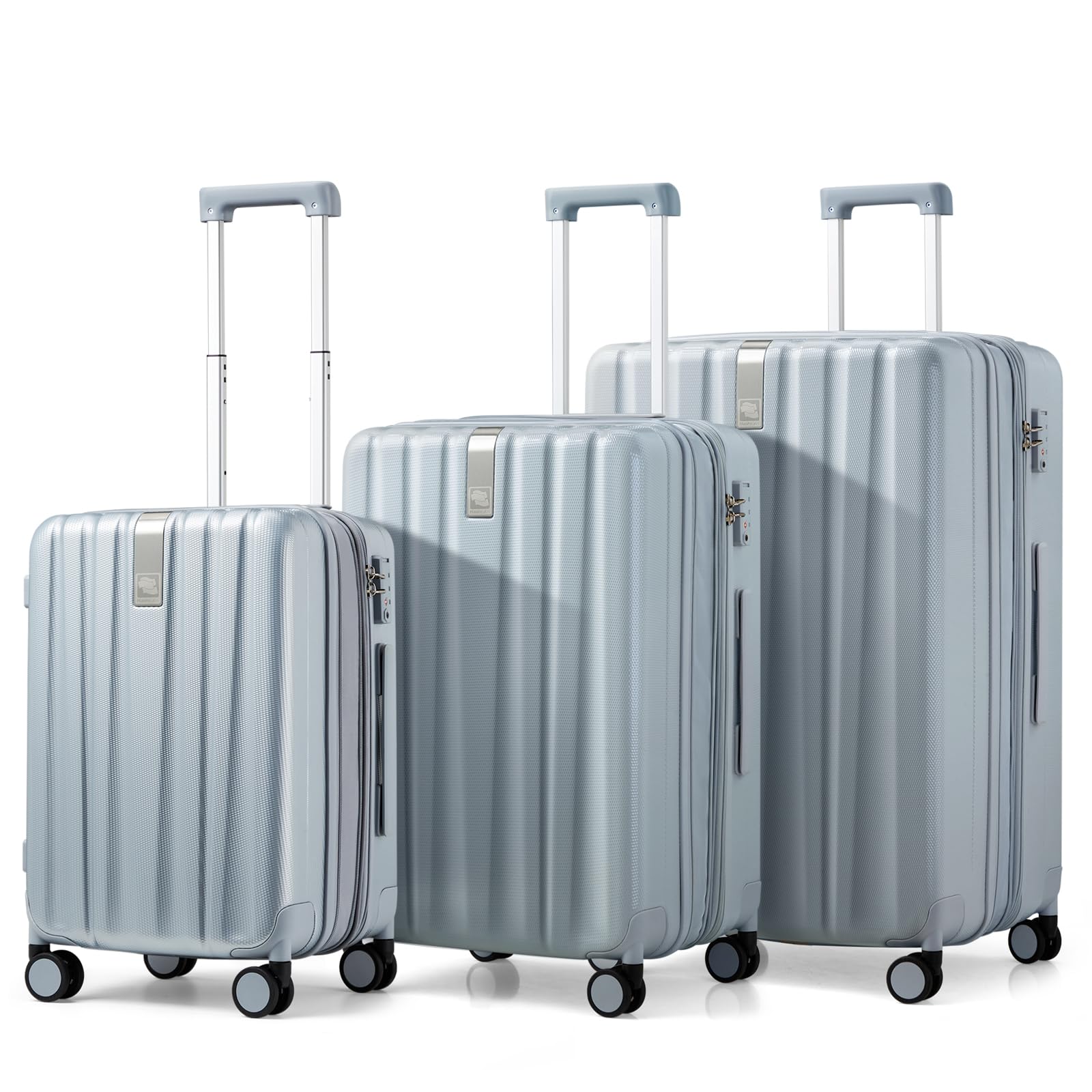 Hanke Expandable Hard Shell Luggage Sets, 3 Piece, 20/24/29 Inch