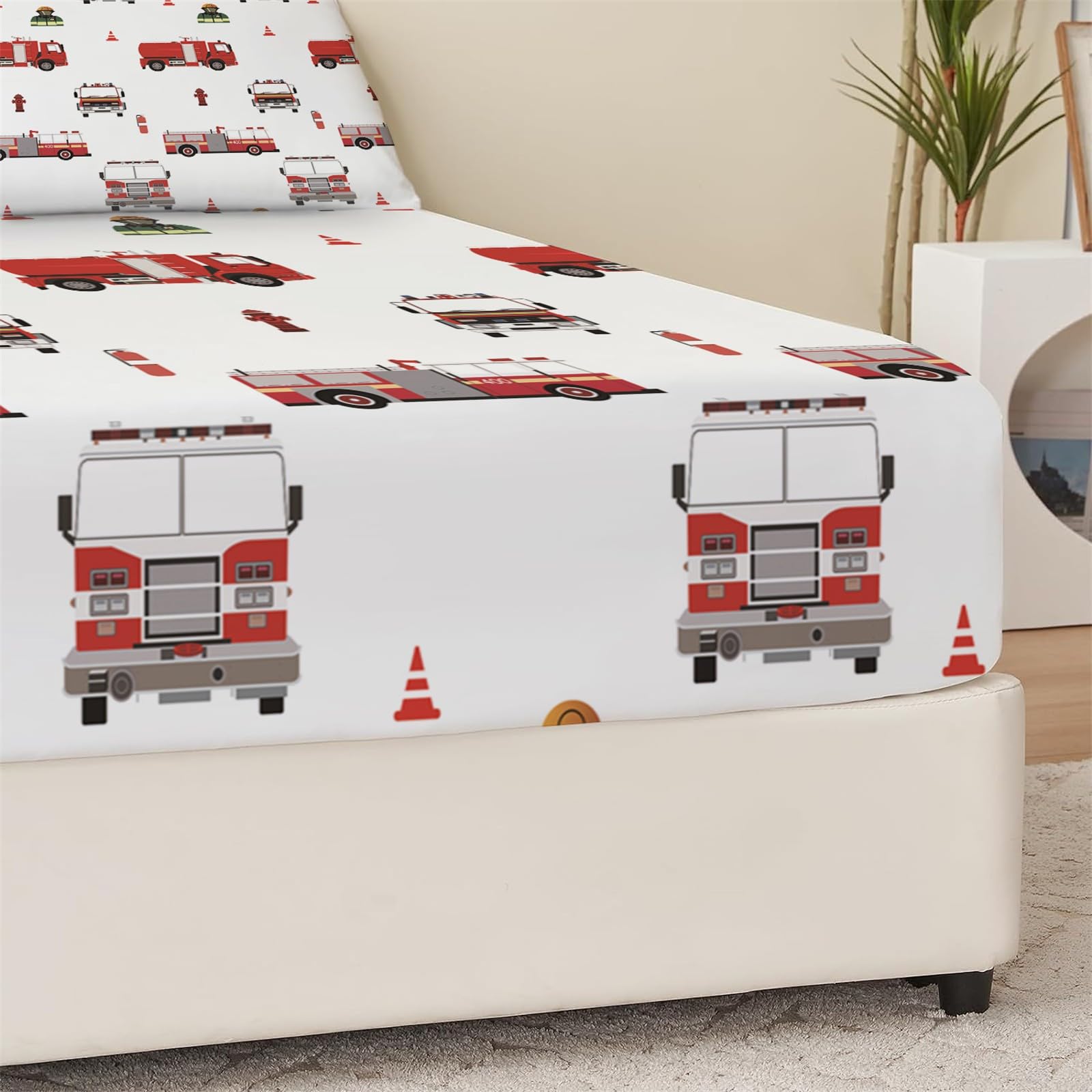 Sábana bajera ajustable tamaño Super King de 72 x 79 pulgadas + 2 fundas de almohada de dibujos animados suaves cepillados, juego de sábanas con bolsillo profundo de 30 cm, sábana inferior