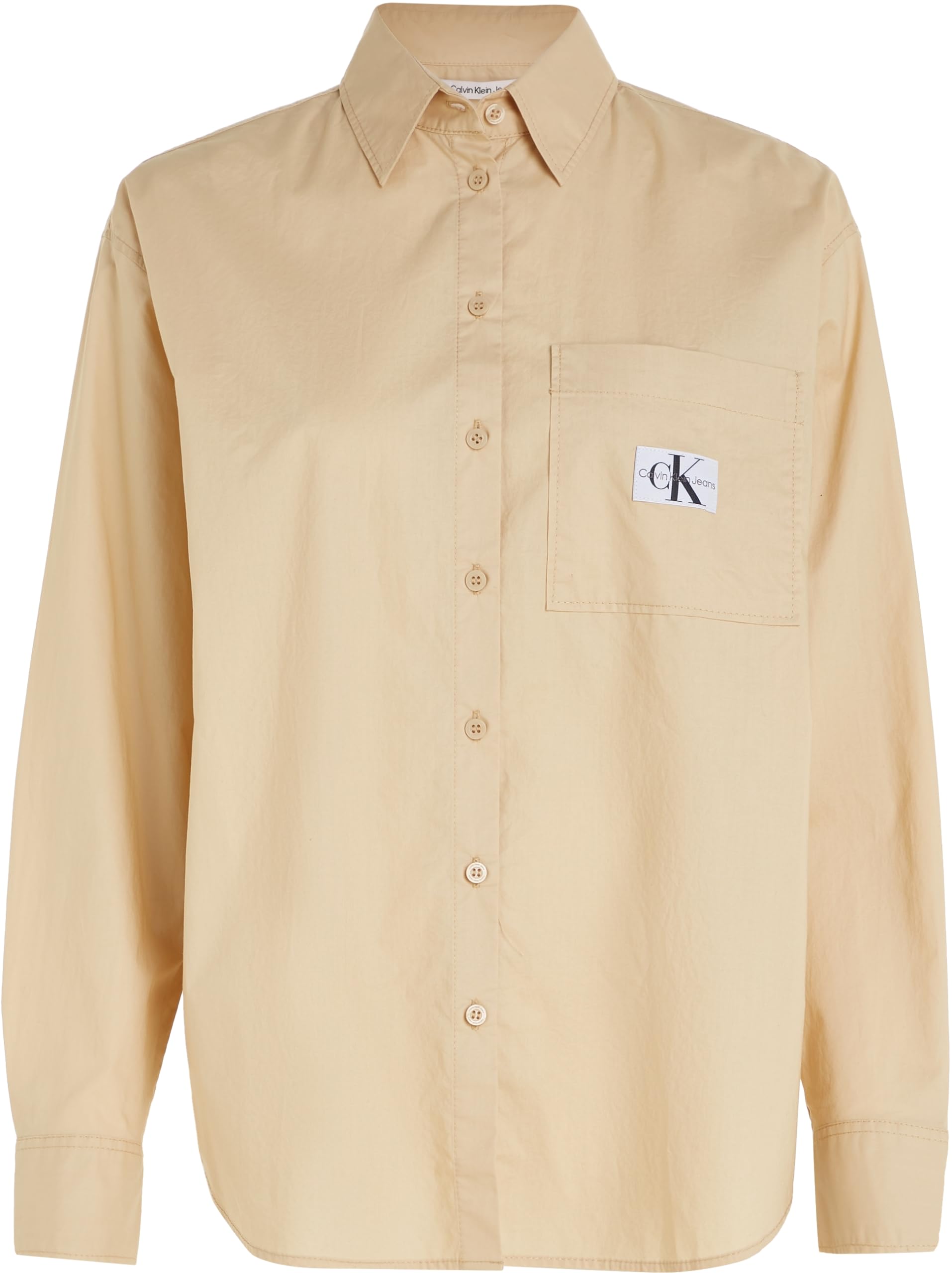 Calvin Klein Woven Label Relaxed Shirt J20j222610 Top in Tessuto Donna (Pacco da 1)