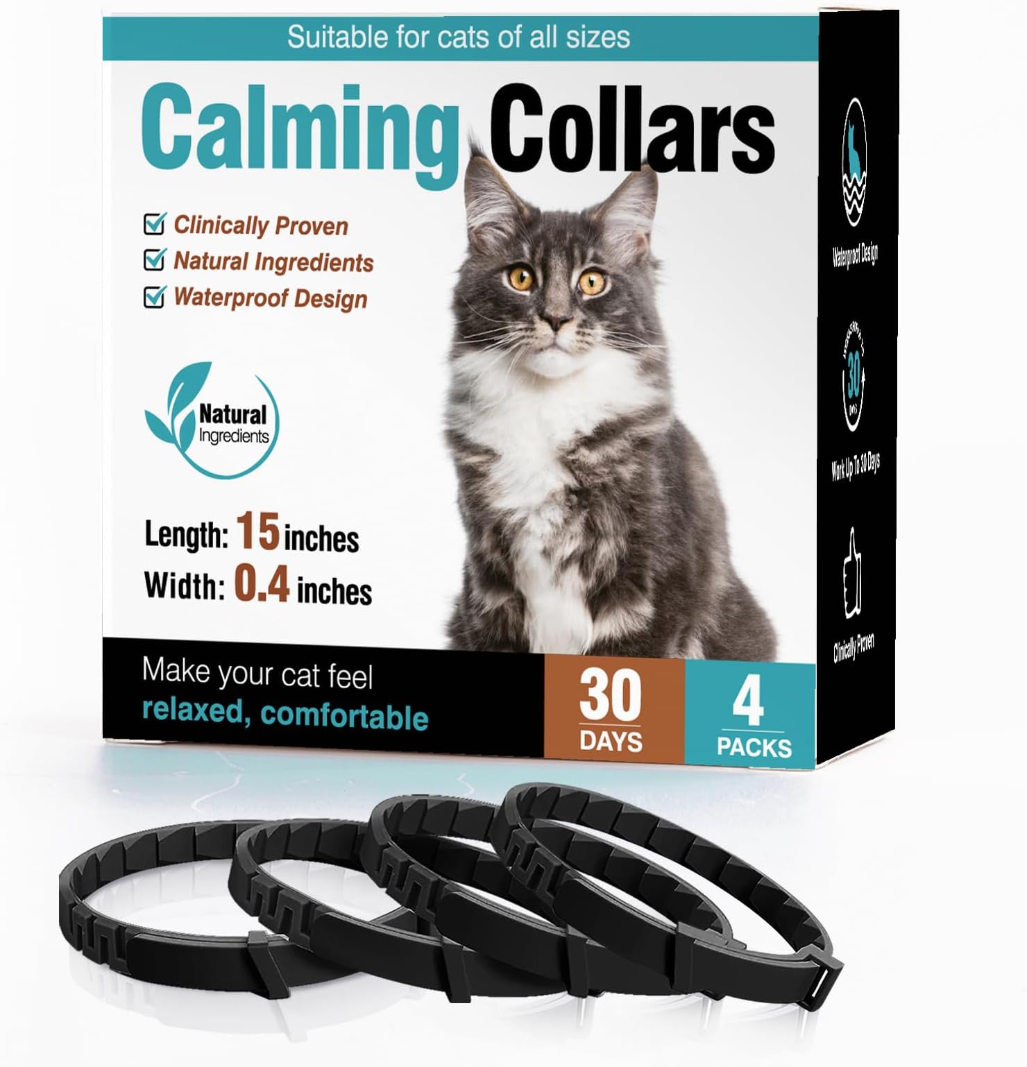 NurtureCALM 24/7 Feline Calming Pheromone Collar (Upto 15