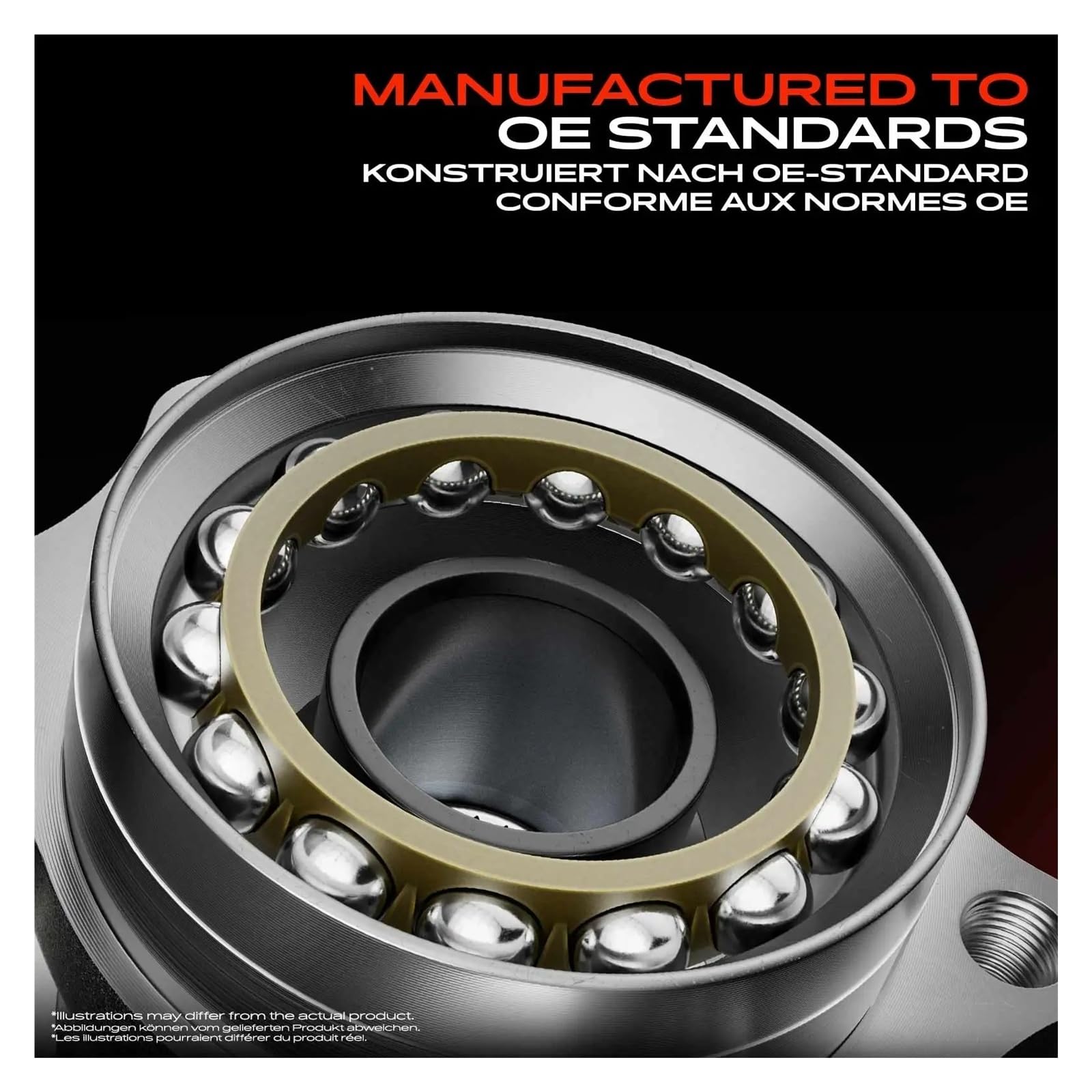 Generisch Radlagersatz Für Opel Für Antara L07 2.0L 2.4L 3.2L 2006-2011 2012 2013 2014 2015 2016 2017 VKBA7437 2X Radnabenlagersatz Vorderachse Beidseitig Radlager Sat