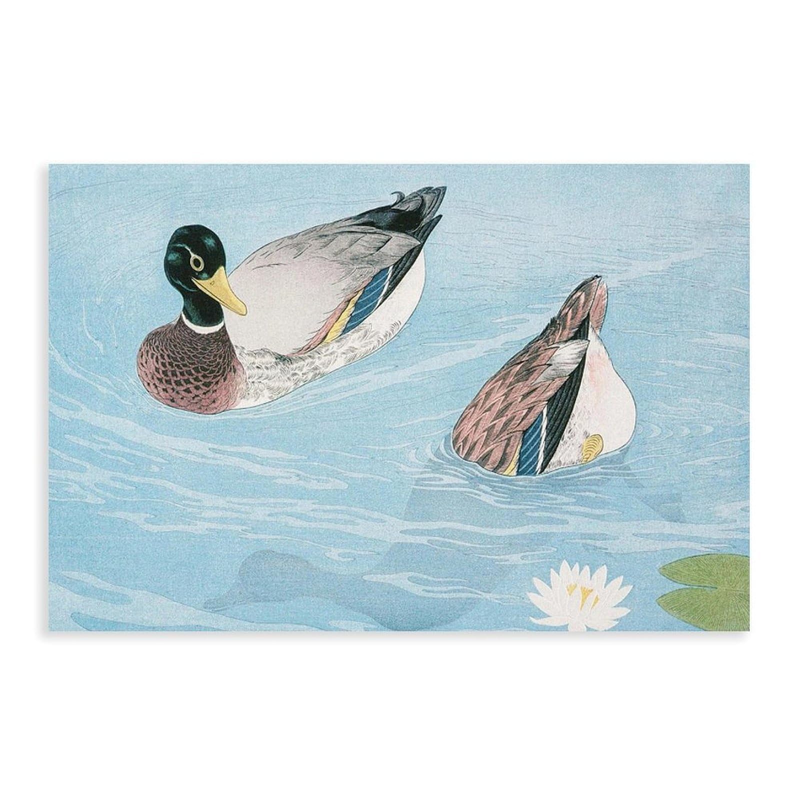 Toile décorative rétro japonaise 61x91 cm pour bureau - 8