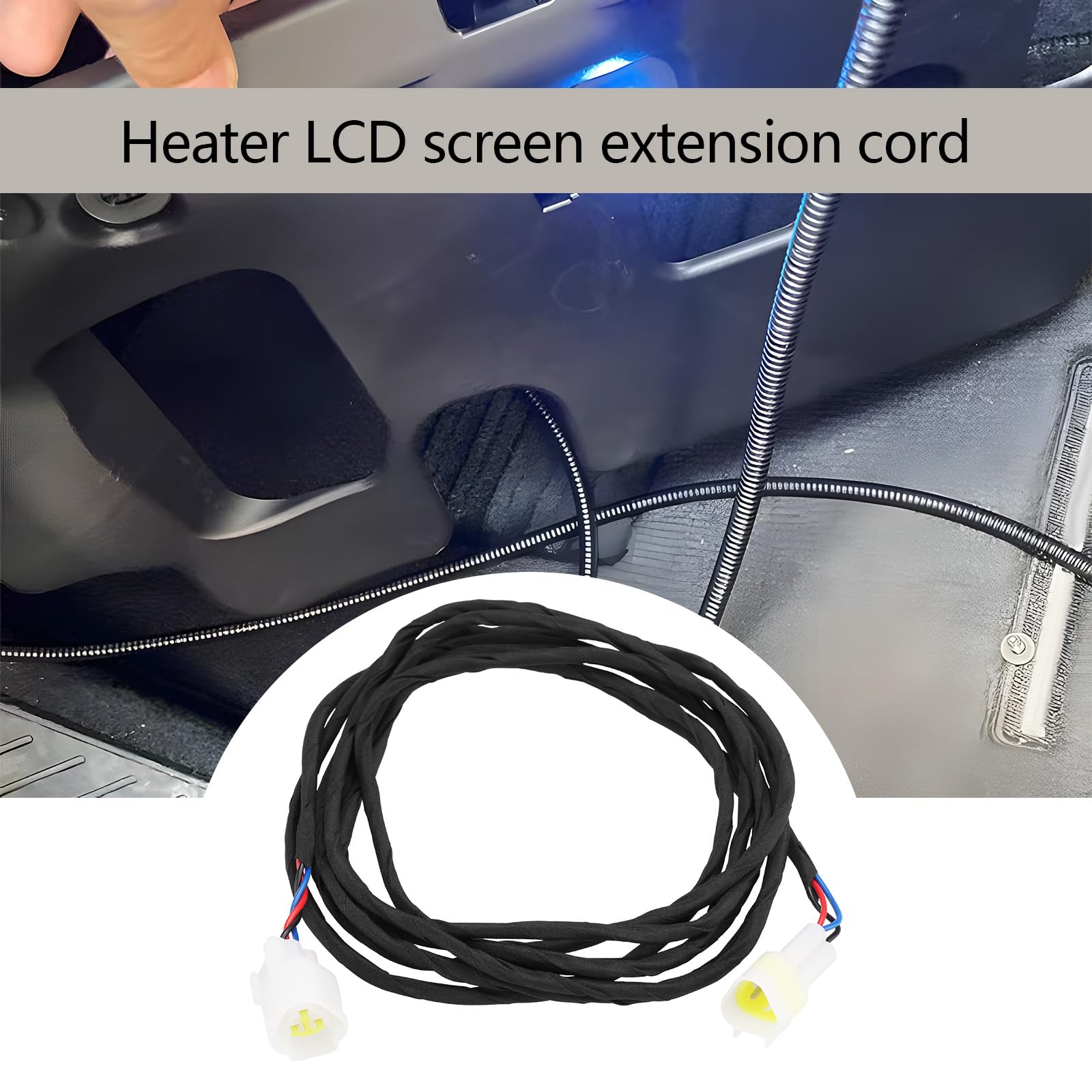 OTOTEC 3 m 12 V samochodowy kabel przedłużający nagrzewnicę na olej napędowy kabel przedłużający ekran LCD do 5 kW 2 kW 8 kW nagrzewnica na olej napędowy akcesoria do okablowania parkingowego