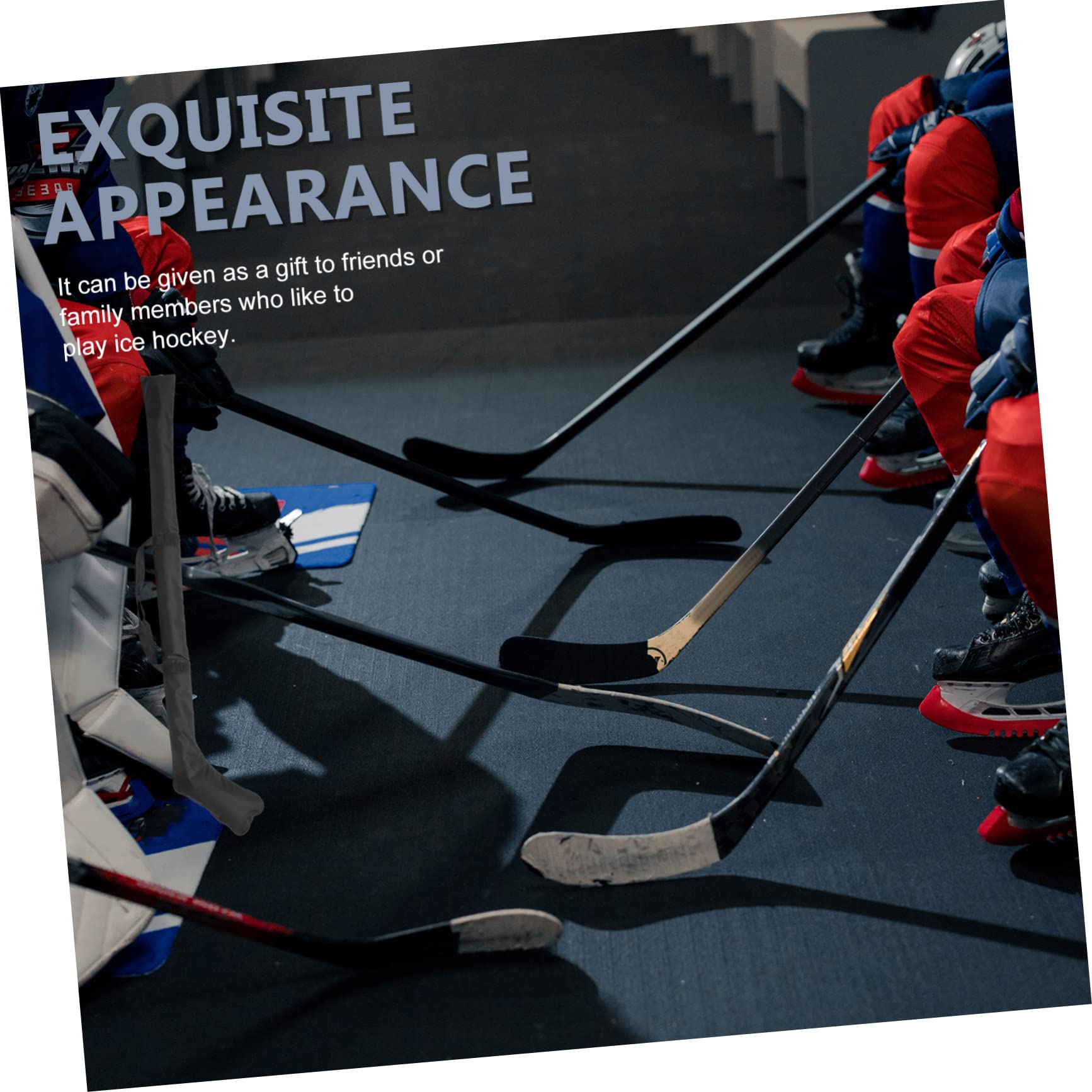 Toyvian Étui de Protection Design Spécial Noir en Tissu Oxford Fermeture Éclair Facile à Tirer, Résistant la Pression pour Bâton de Hockey Adapté Bâton de Hockey Glace