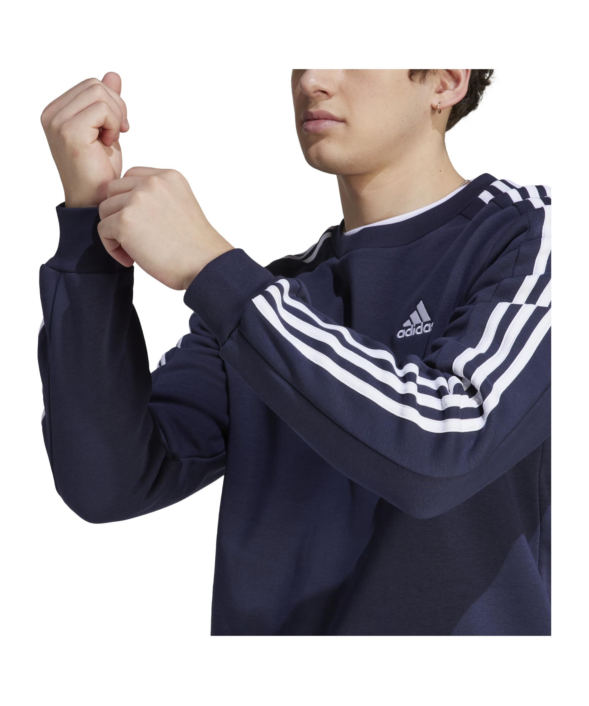 Adidas Essentials Fleece 3-Stripes Sweatshirt Sudadera Hombre