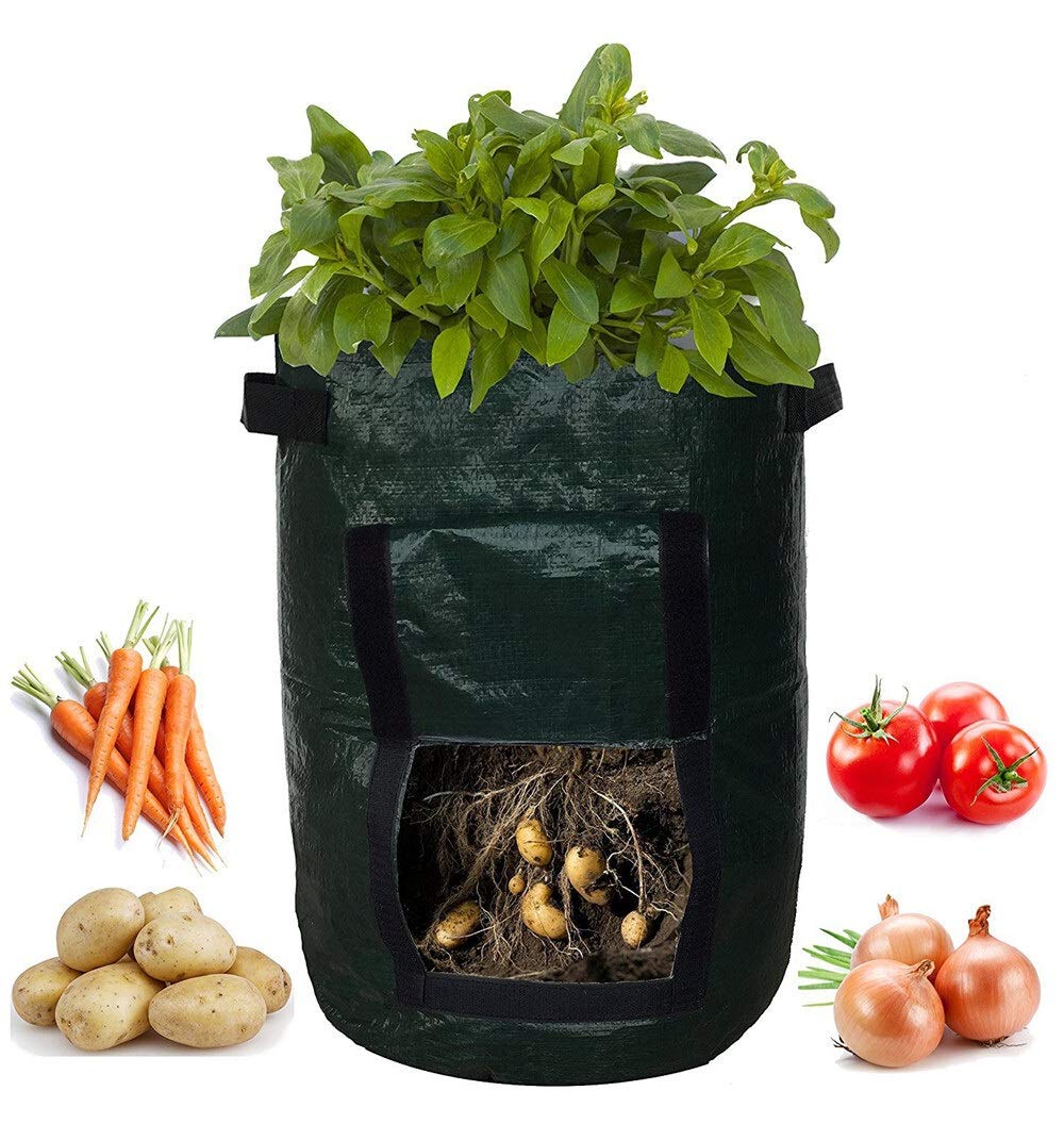 Bolsa de Cultivo Patata Grow Planter Paño Plantación Bolsa de contenedor Espesano Pote Potato Plantación Bolsa Tomates Vegetal Plant