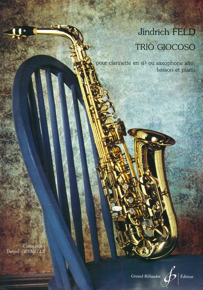 Partition Trio giocoso pour clarinette ou saxophone alto basson et piano