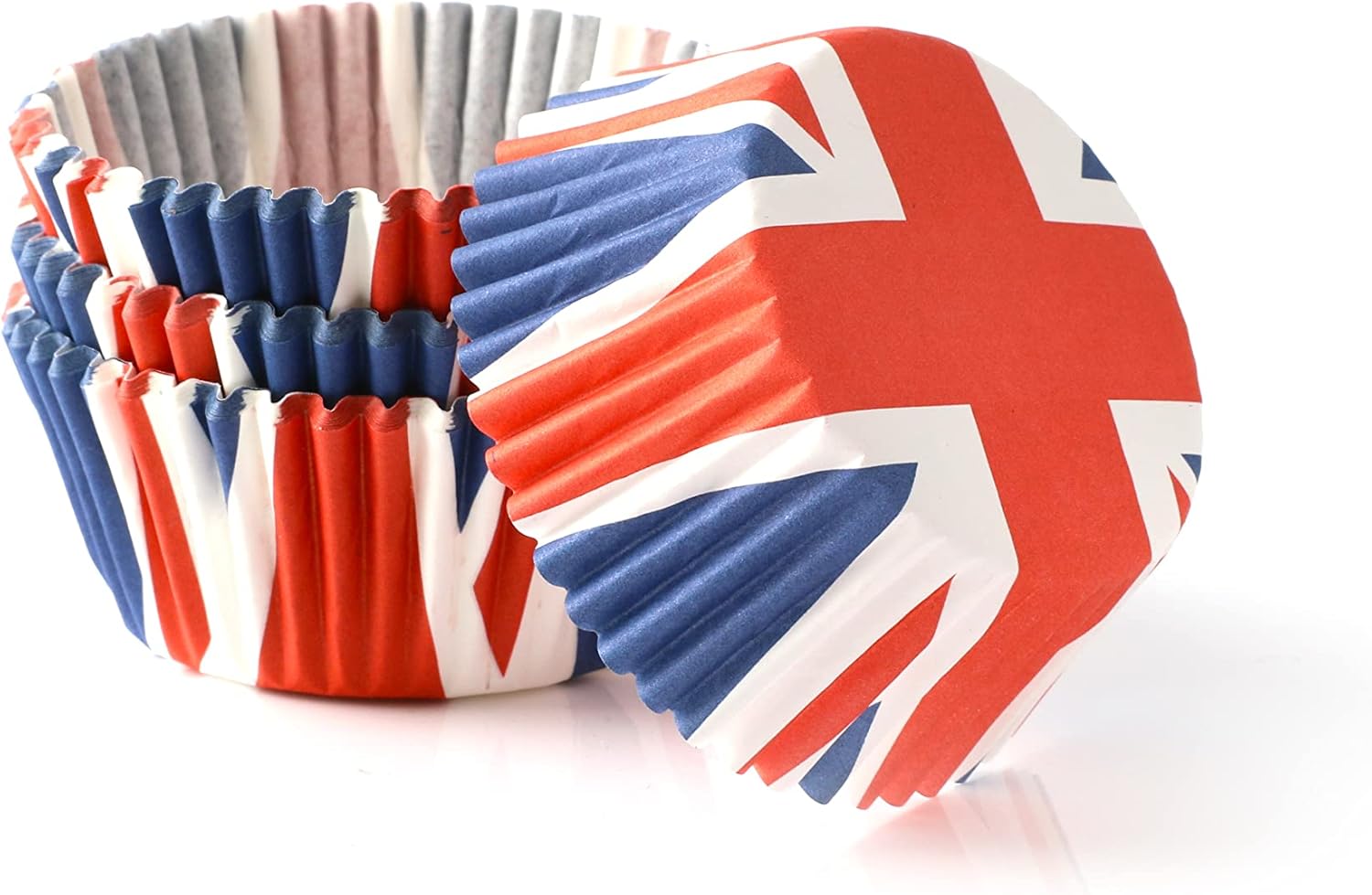Union Jack Cupcake Cases Pack of 1100 Baking Paper Cups with Union Jack Flag Print Perfect