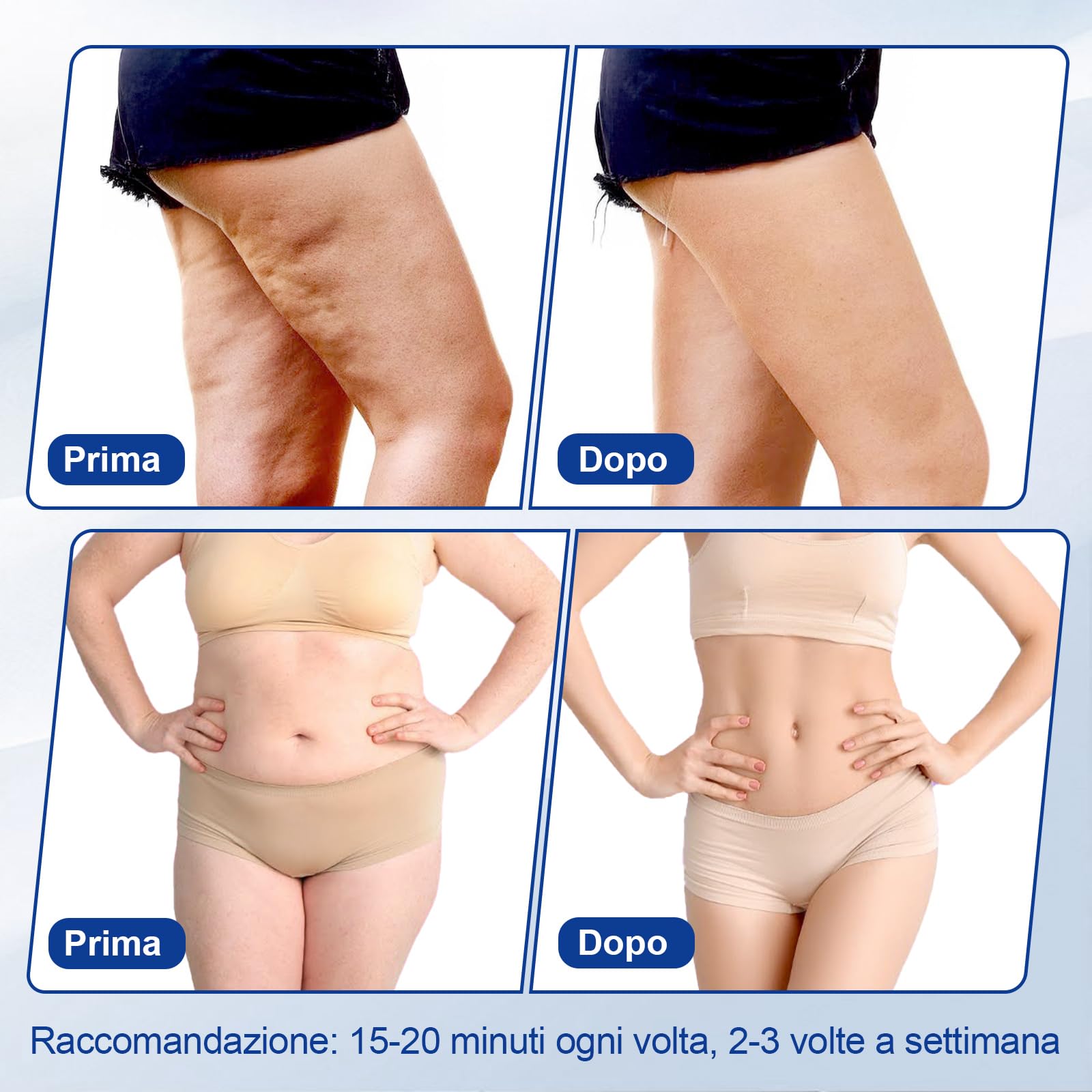 3 IN1 Radiofrequenza Viso e Corpo, 40k Massaggiatore Professionale Radiofrequenza Corpo Rassodanti e Tonificanti per il Viso Massaggiatore Vacuum