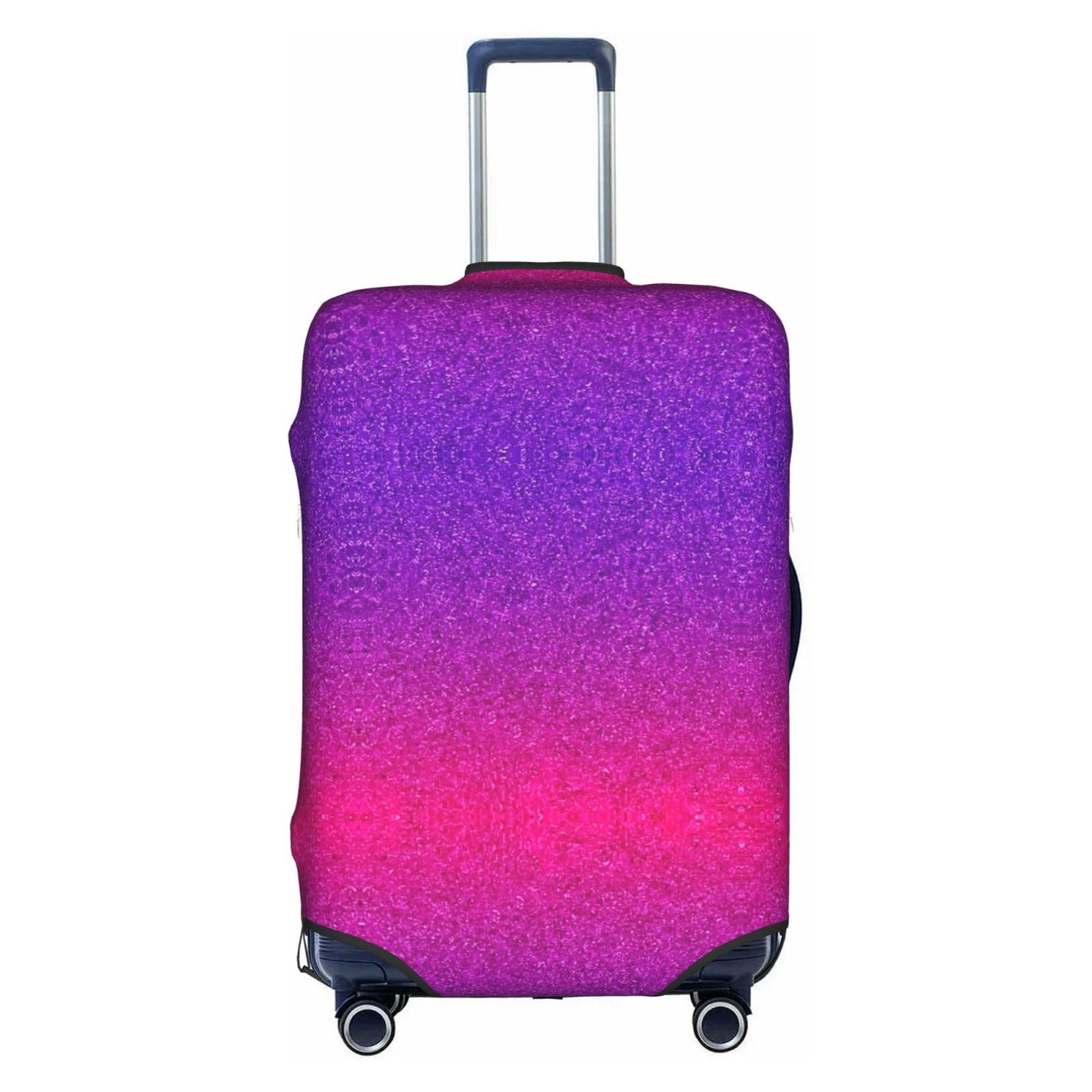 Housse de valise paillettes dégradées blanc taille M lavable - 8