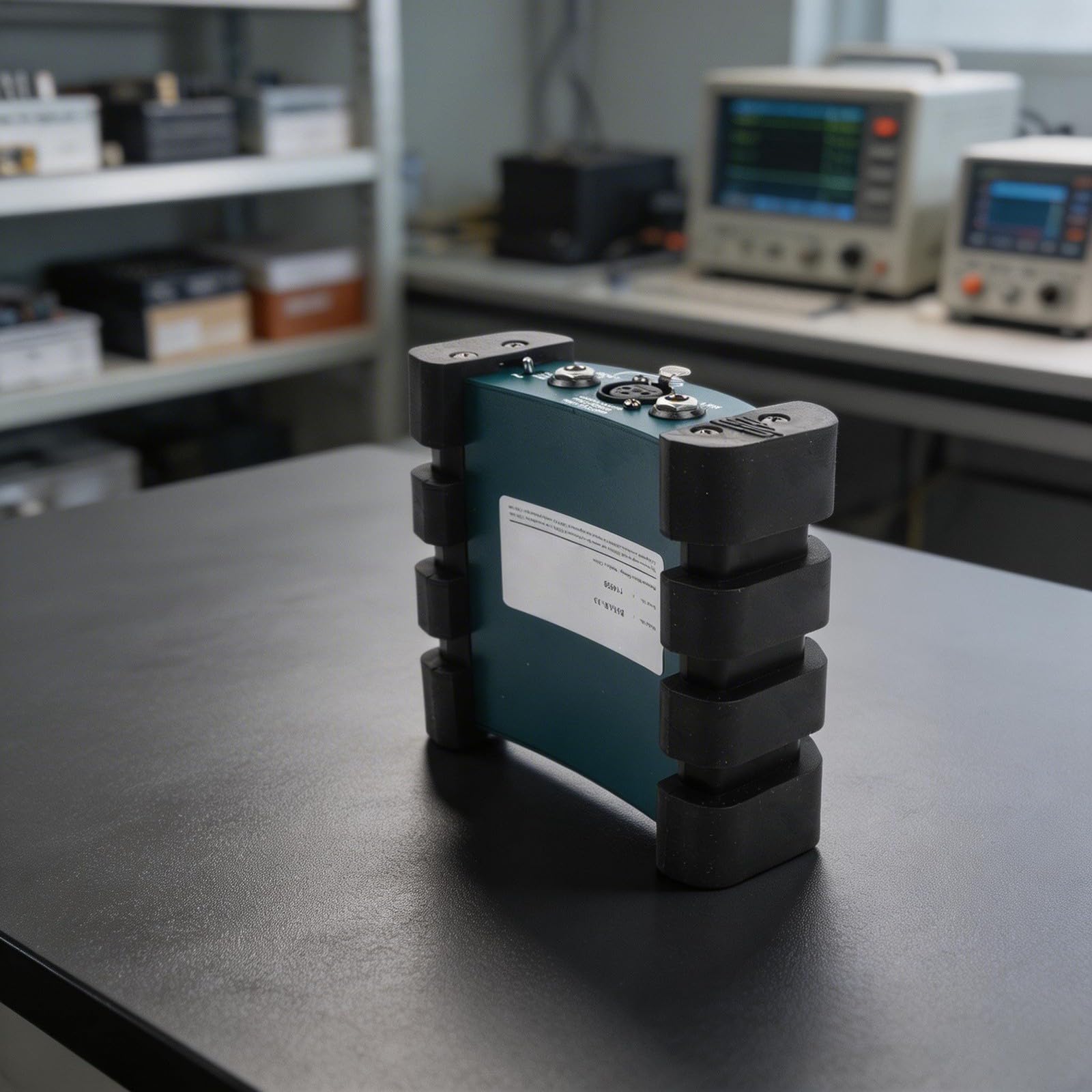 Convertidor de impedancia profesional Active Di Box de aleación de aluminio azul unidad de inyección directa para grabación de estudio y rendimiento de escenario en vivo, dispositivo de equilibrio de