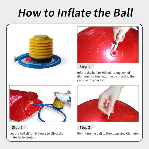 Miniatura 6 de Pelotas de juego de caballos de 17 pulgadas Mega bola equina para jugar entrenamiento de caballos pelota de fútbol balón de pastoreo anti-estallido
