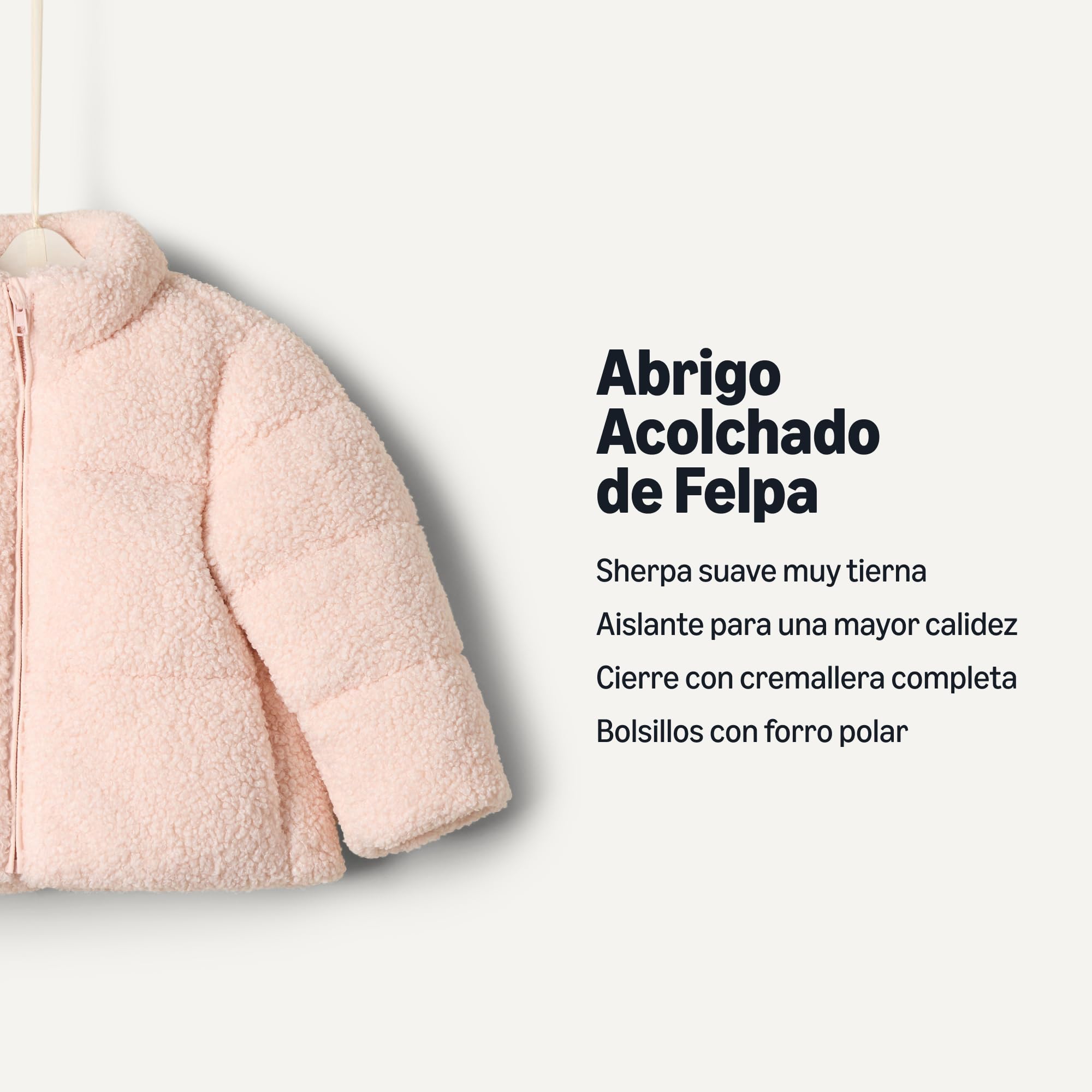 Amazon Essentials Unisex bebé Abrigo Acolchado de Peluche