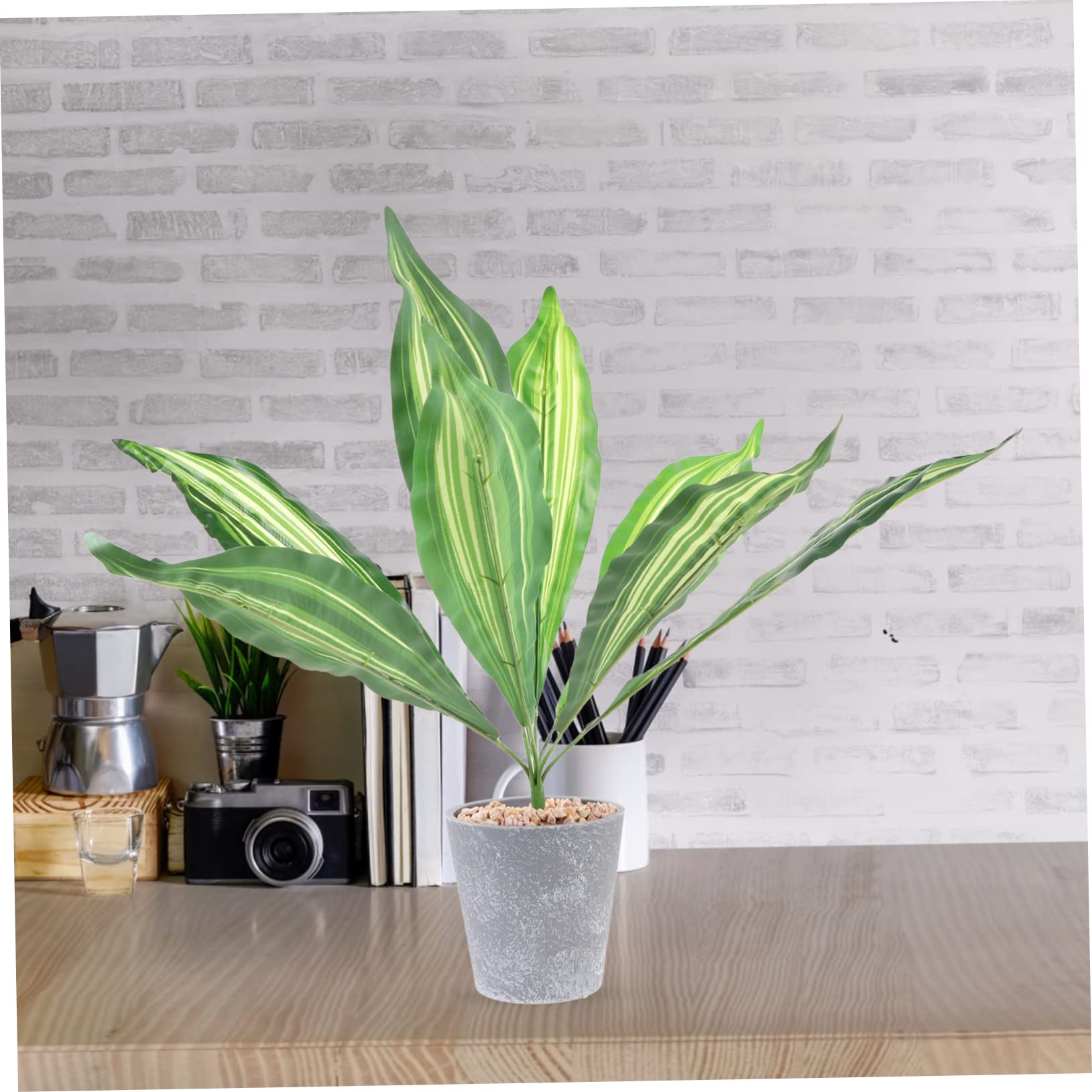 MAGICLULU 6pezzi Artificiali Sansevieria Decorazione e Spesse e Facile Innaffiature e Caduta