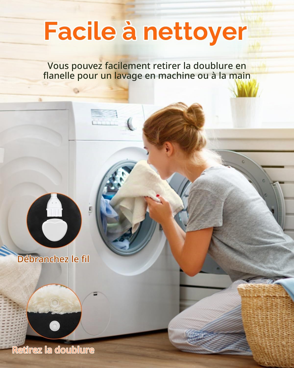 Chauffe-Pieds Électrique Fernida pour Femmes et Hommes, Chaussures Chauffantes avec 6 Niveaux de Chaleur et 4 Niveaux de Minuterie, Chauffage Rapide