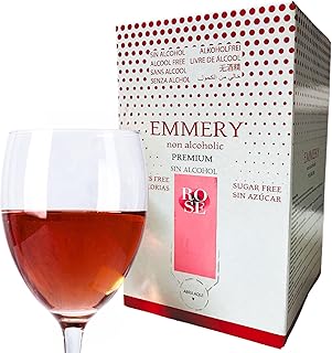 Vino sin alcohol 0,0 Premium Rosado | Bag in Box 10 litros | Equivalente a más de 13 Botellas de 750 ml | Halal Food