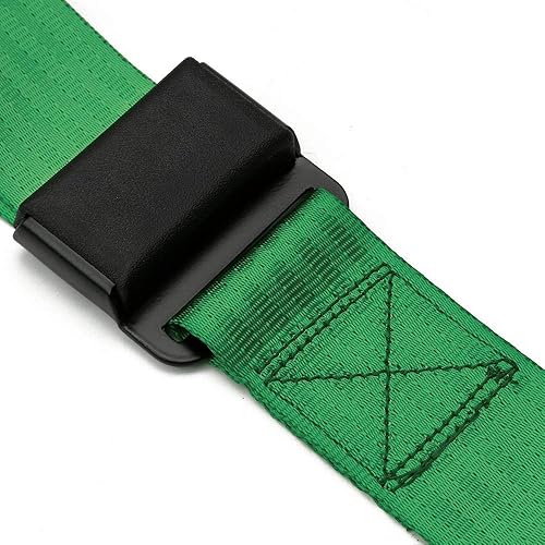 Miniatura 3 de eat Belts Style Competition - Arnés de seguridad de 4 puntos a presión de 2 pulgadas, arnés de cinturón de seguridad con Camlock (verde)