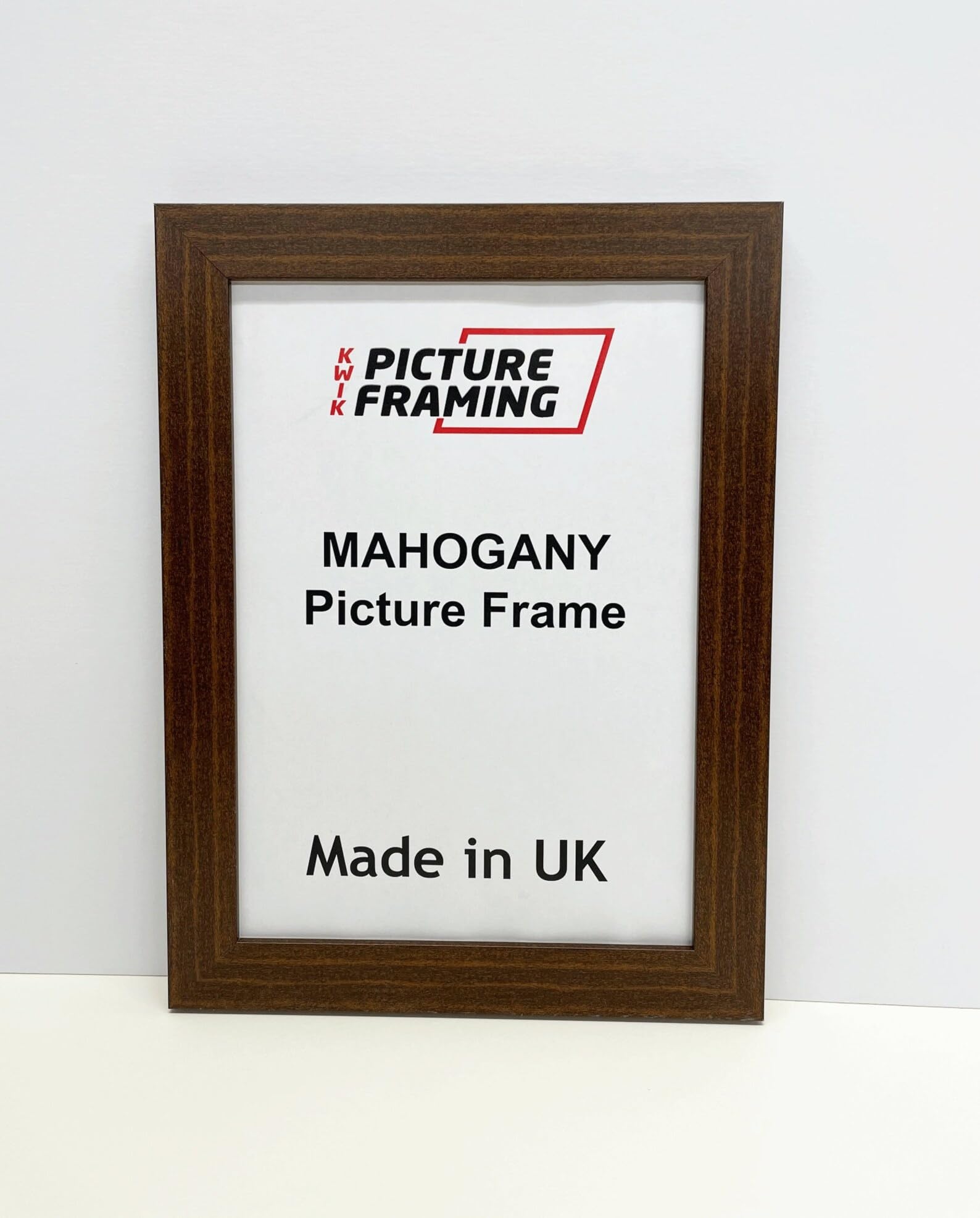 Picture Frame - 30mm Flat Polcore Frame for Photos, Prints & Wall Art | Portrait or Landscape (30cm x 30cm, Mahogany)