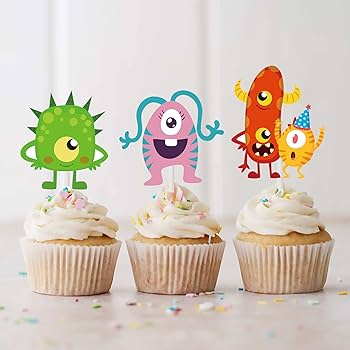 小さなモンスターカップケーキ♡