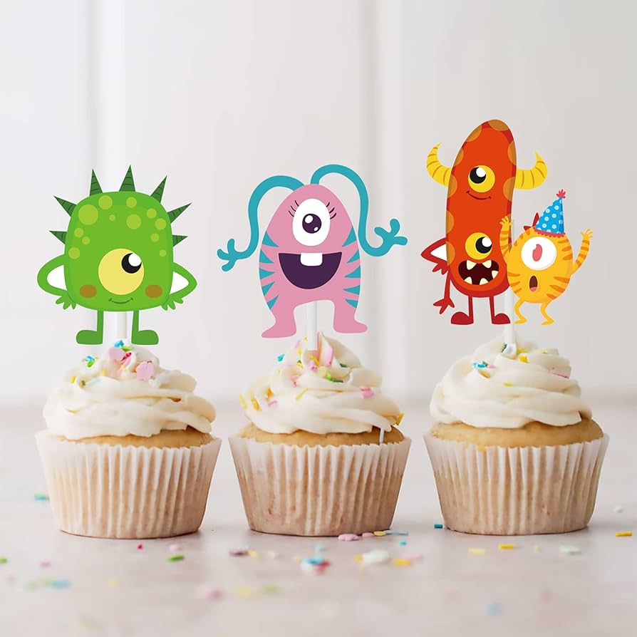 小さなモンスターカップケーキ♡
