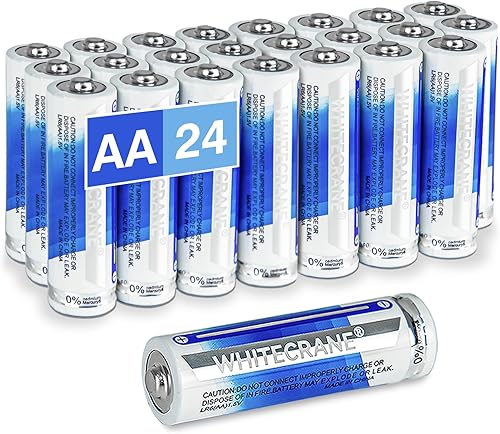 24 pilas AA alcalinas doble A de 1.5 V de larga duración de 10 años de vida útil, diseño a prueba de fugas, máximo rendimiento para dispositivos