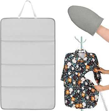 Steamer Board for Clothes with Ironing Glove - Stand for Steaming Clothes,Steamer Pad,Hanging Ironing Board,Steamer for Clothes,Hanging Steam Iron Pad 1 Board,1 Glove