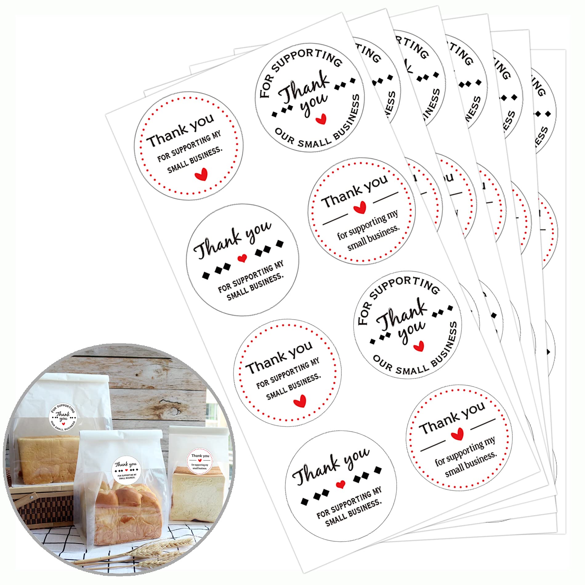 Amazon Com Merry Christmas Thank You For Supporting My Small Business Stickers 1 5 Round Personalized Businness Packaging Seal Stickers For Small Shop Business Gift Wraps Greeting Cards Retailers 504 Pcs Office Products